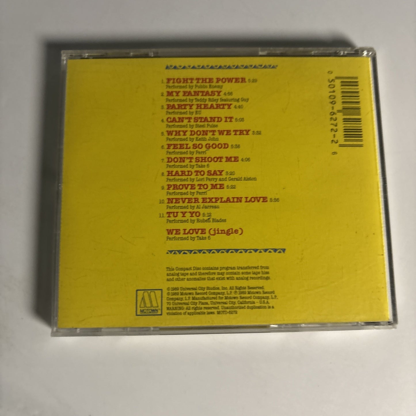 Music From Do The Right Thing - A Spike Lee Joint (CD, 1989) US MOTD-6272