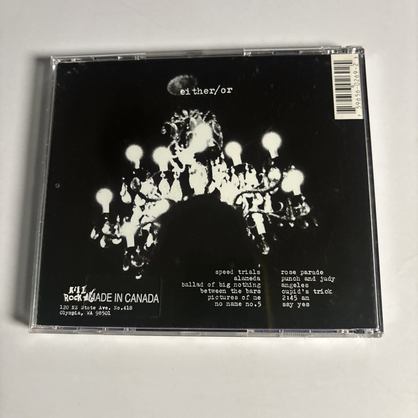 Elliott Smith – Either / Or (CD, 1997) Canada KRS 269