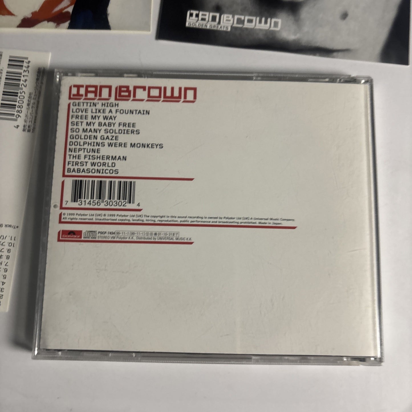 Ian Brown – Golden Greats (CD, 1999) Japan Sticker Obi POCP-7434