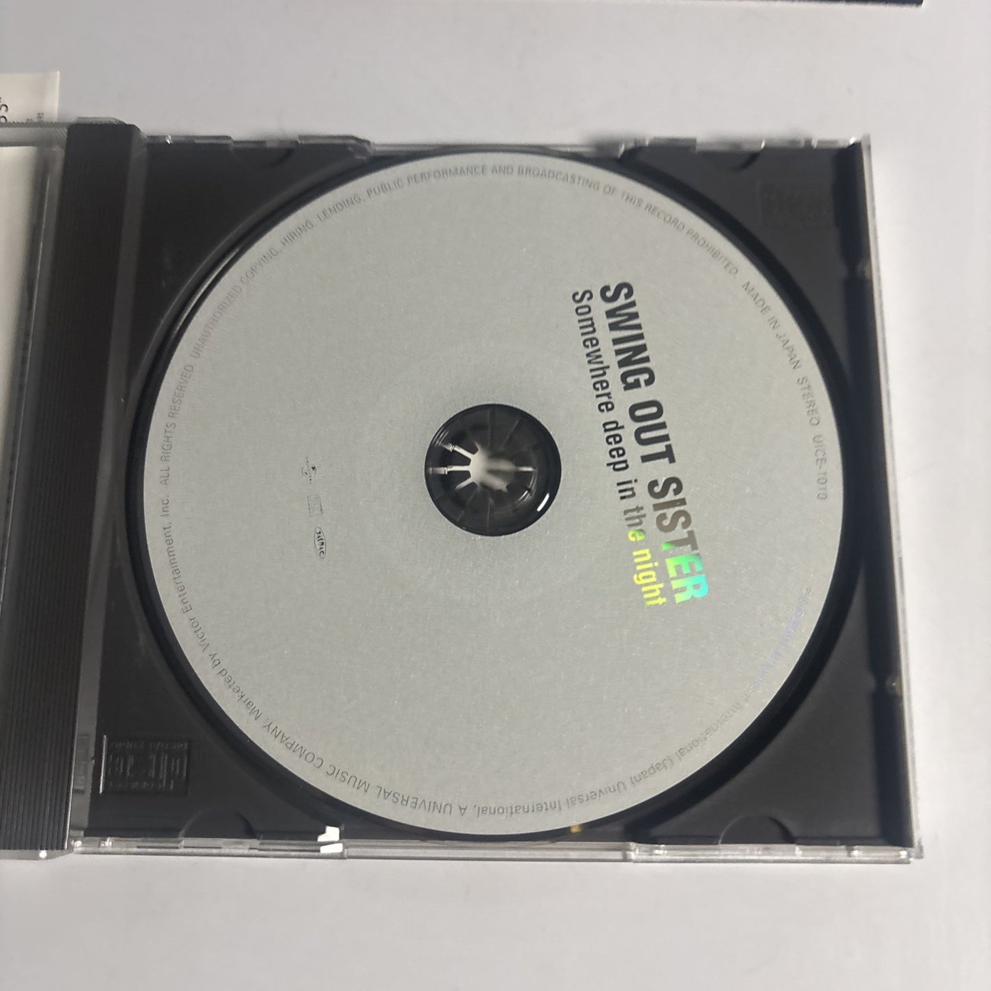 Swing Out Sister – Somewhere Deep In The Night (CD, 2001) Japan obi UICE-1010