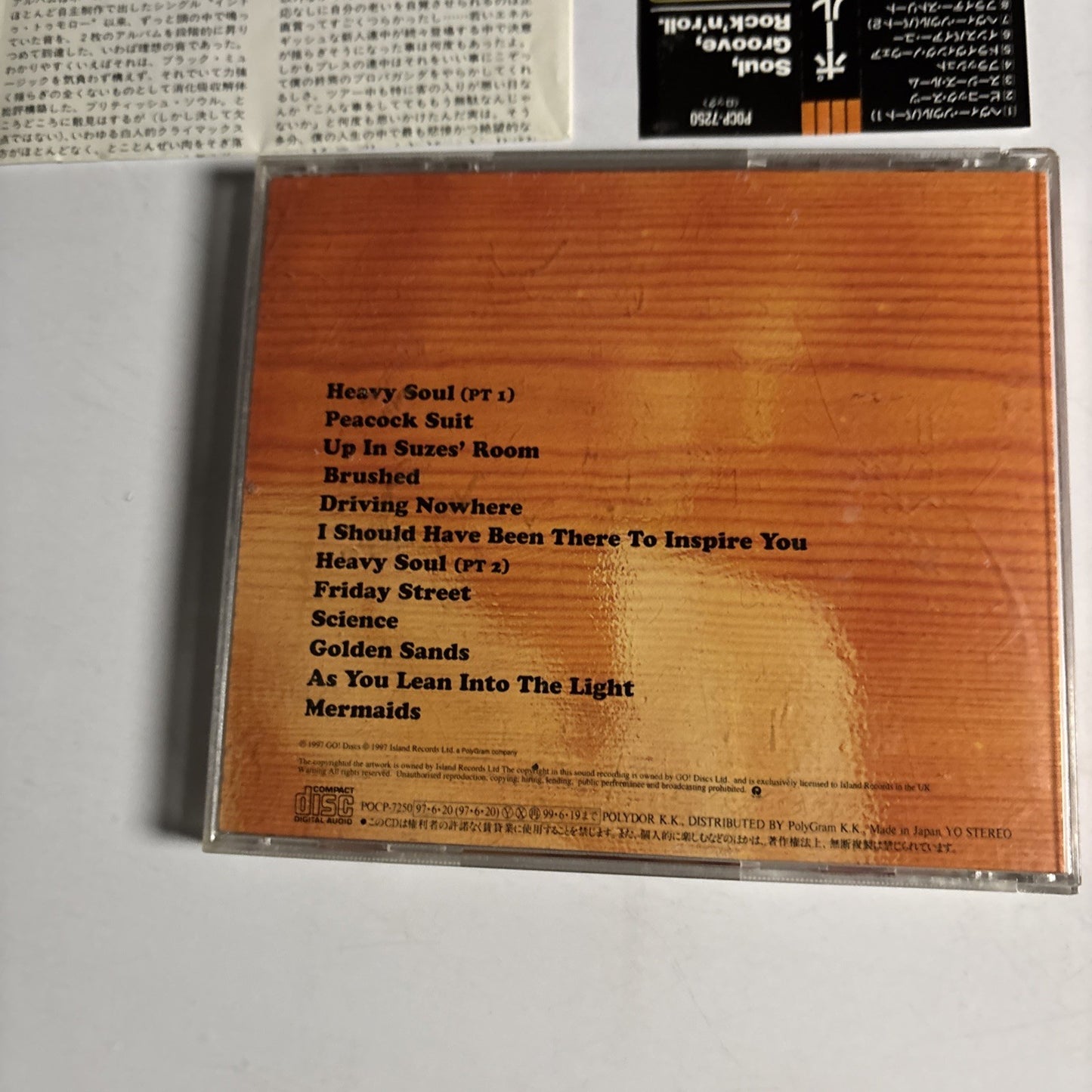 Paul Weller – Heavy Soul (CD, 1997) Japan Bonus Track Obi POCP-7250
