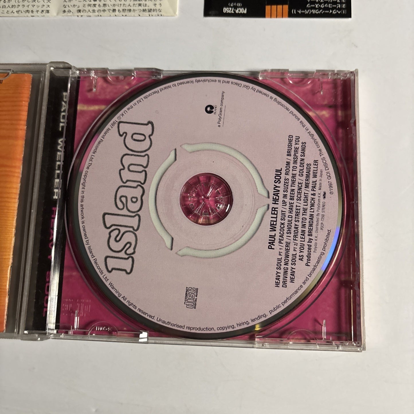 Paul Weller – Heavy Soul (CD, 1997) Japan Bonus Track Obi POCP-7250