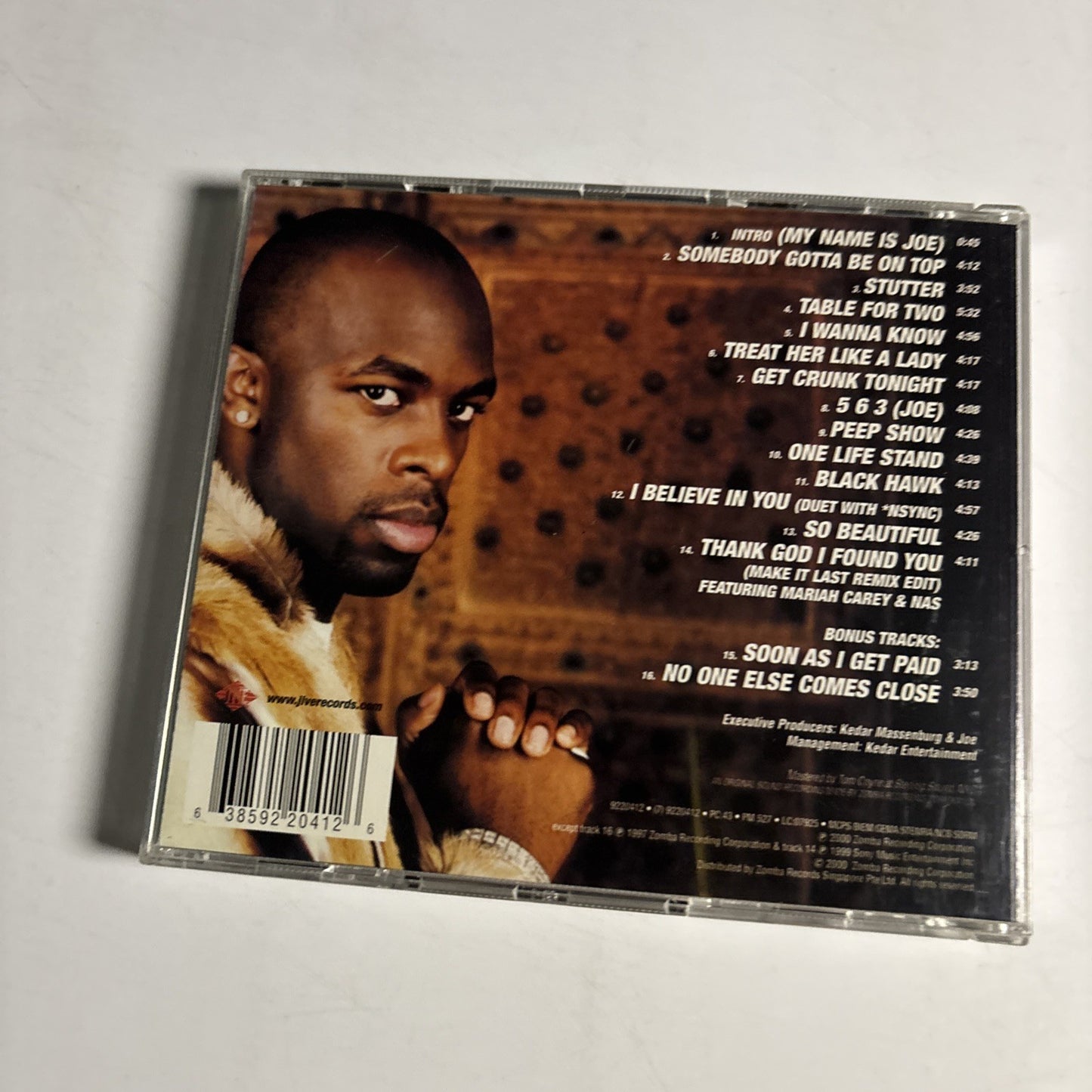 Joe – My Name Is Joe (CD, 2000) Singapore 9220412