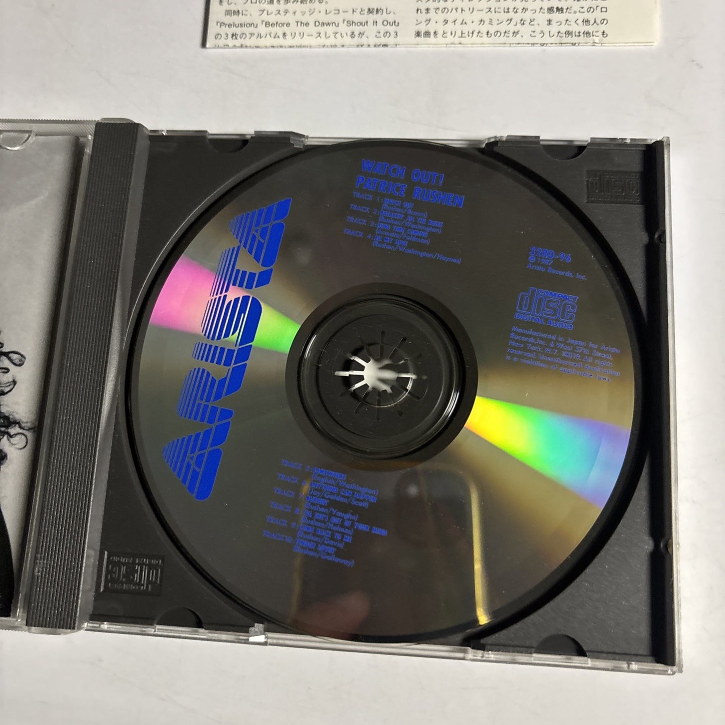 Patrice Rushen – Watch Out! (CD, 1987) Japan 32RD-96