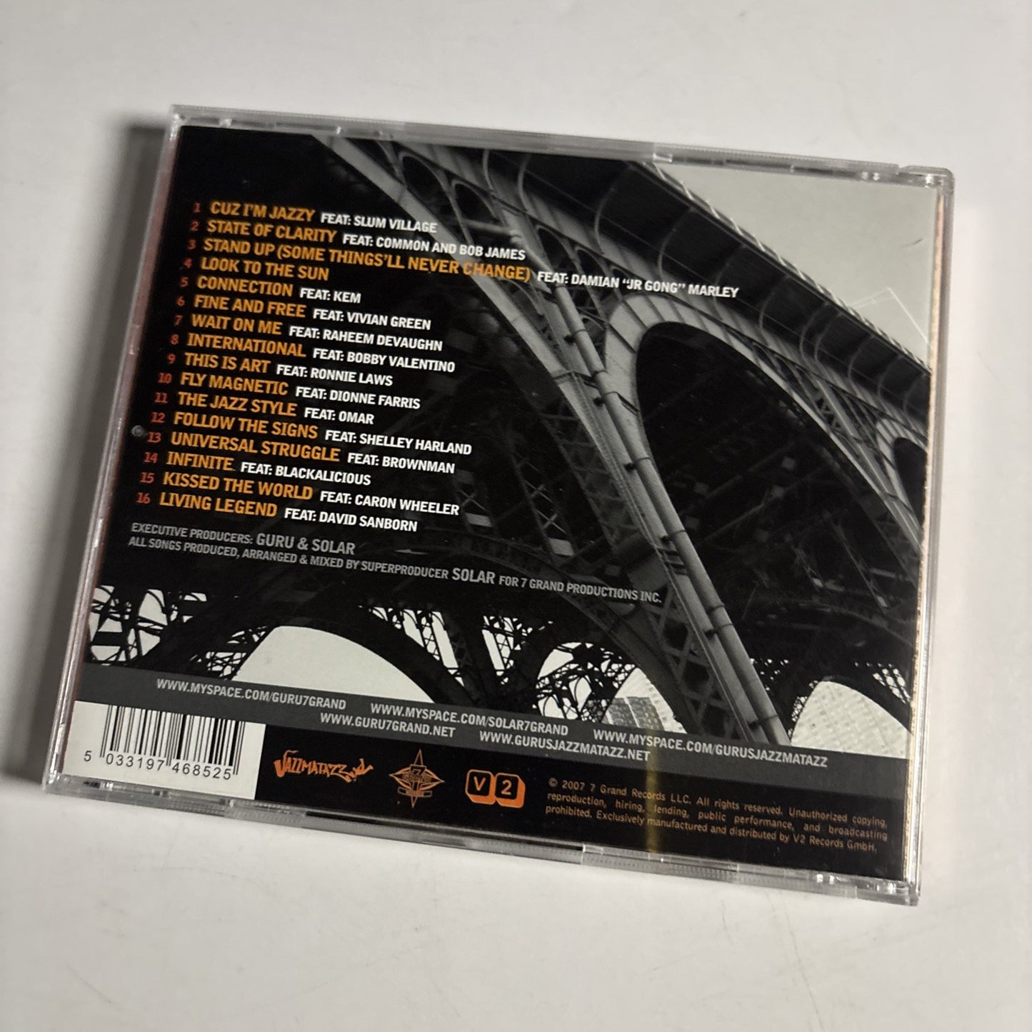 Guru – Jazzmatazz Vol. 4: The Hip Hop Jazz Messenger Back To The Future CD 2007