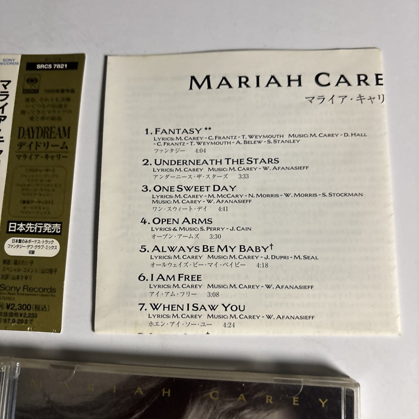Mariah Carey – Daydream (CD, 1995)   srcs-7821 Japan obi