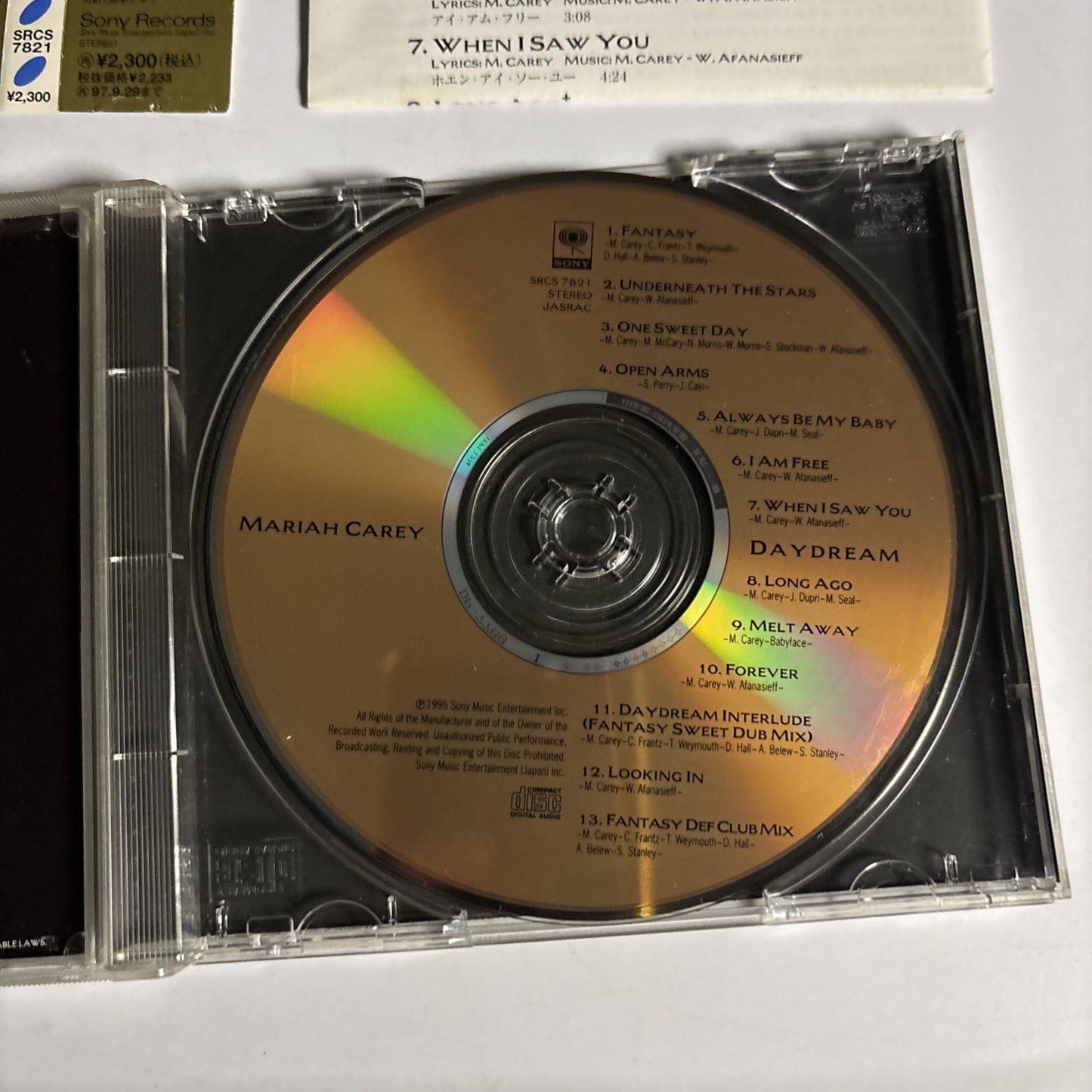 Mariah Carey – Daydream (CD, 1995)   srcs-7821 Japan obi
