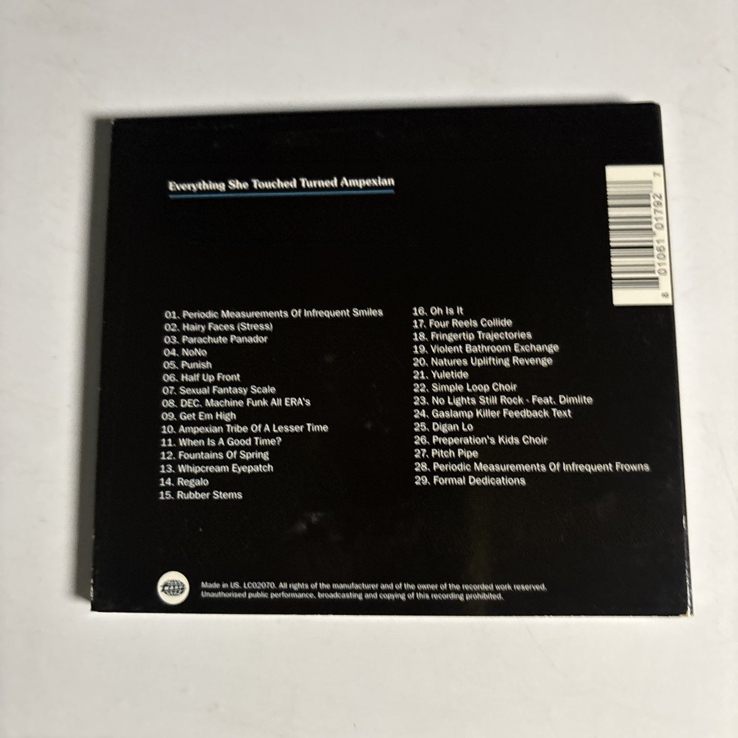 Prefuse 73 – Everything She Touched Turned Ampexian (CD, 2009) WARPCD179