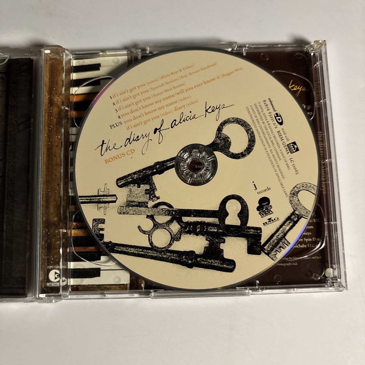 Alicia Keys – The Diary Of Alicia Keys (CD, 2004) Europe 2-Disc 82876 63231 2