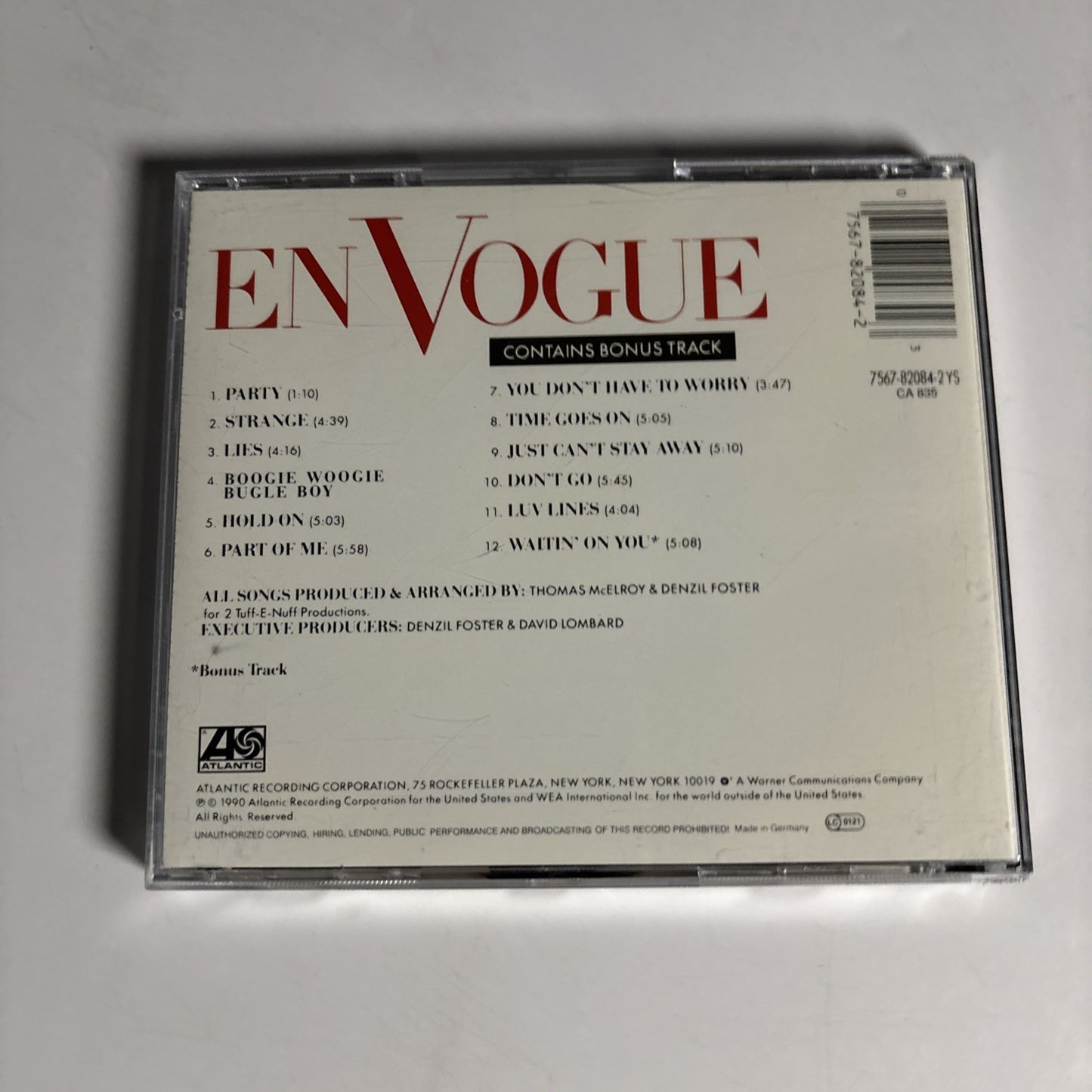 En Vogue – Born To Sing (CD, 1990) Europe 7567-82084-2
