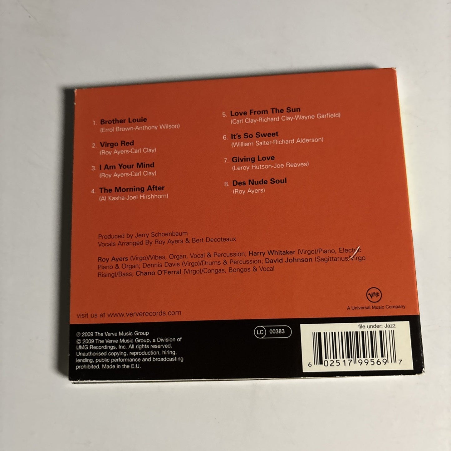 Roy Ayers Ubiquity – Virgo Red (CD, 2009) Europe  Digipak 0602517995697