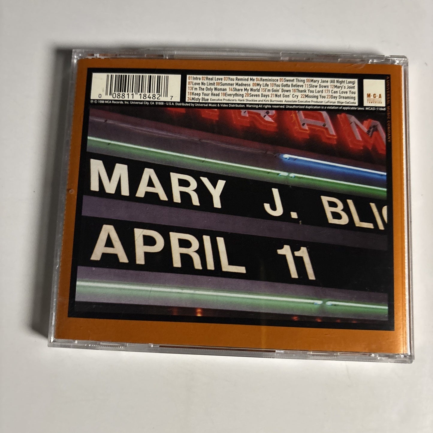 Mary J. Blige – The Tour (CD, 1998) US MCAD-11848