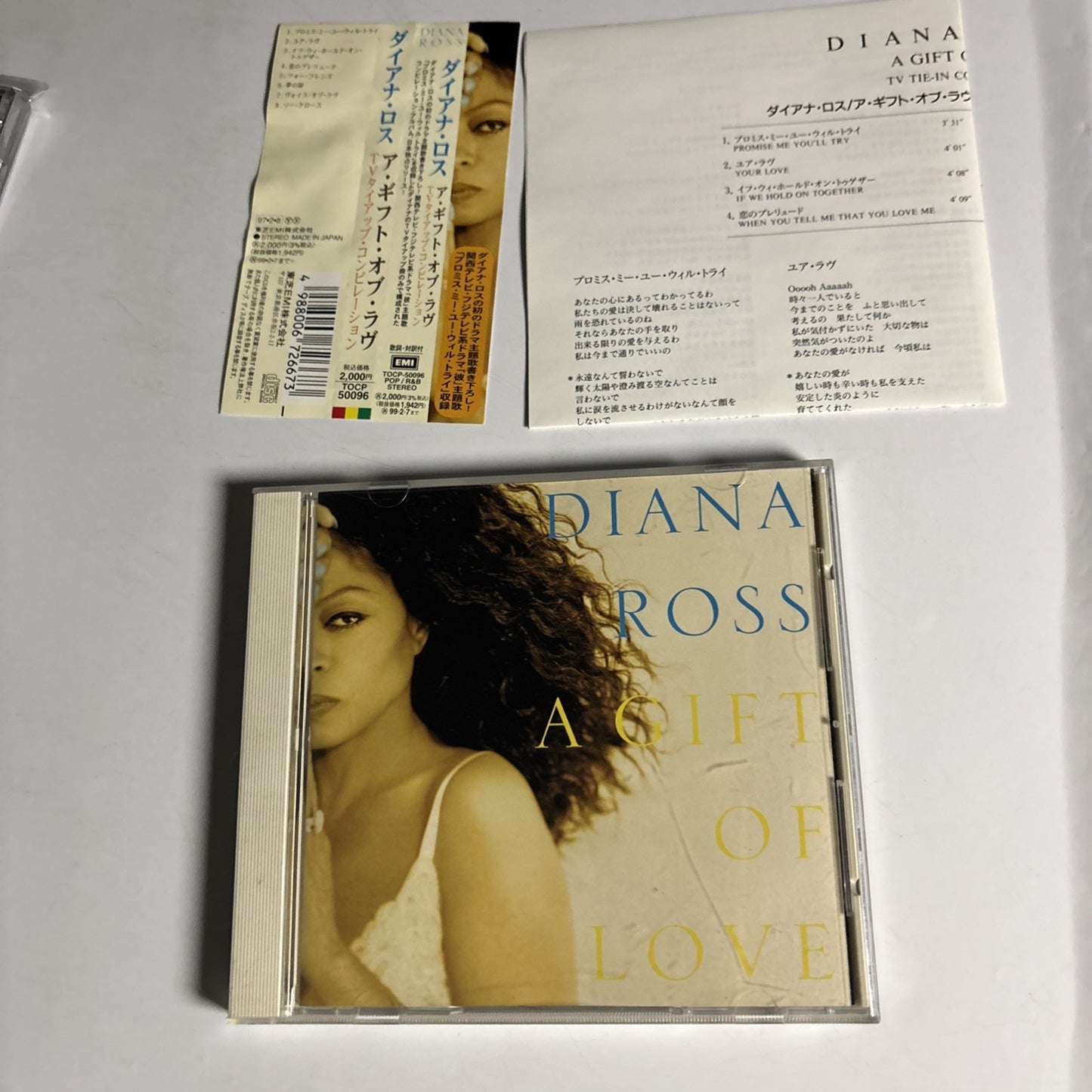 Diana Ross – A Gift Of Love (CD, 1997) Japan obi TOCP-50096