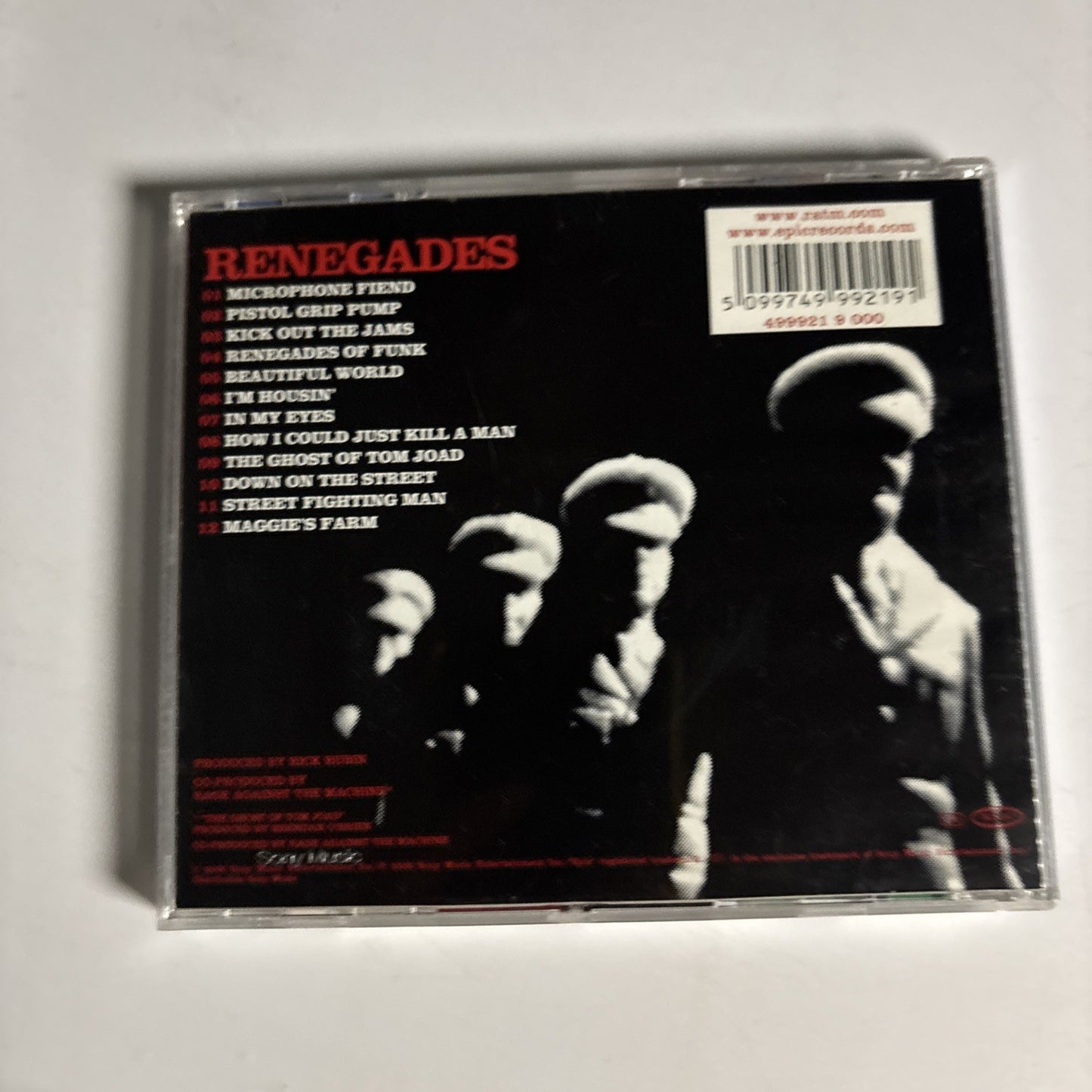 Rage Against The Machine – Renegades (CD, 2000) Europe 499921 9