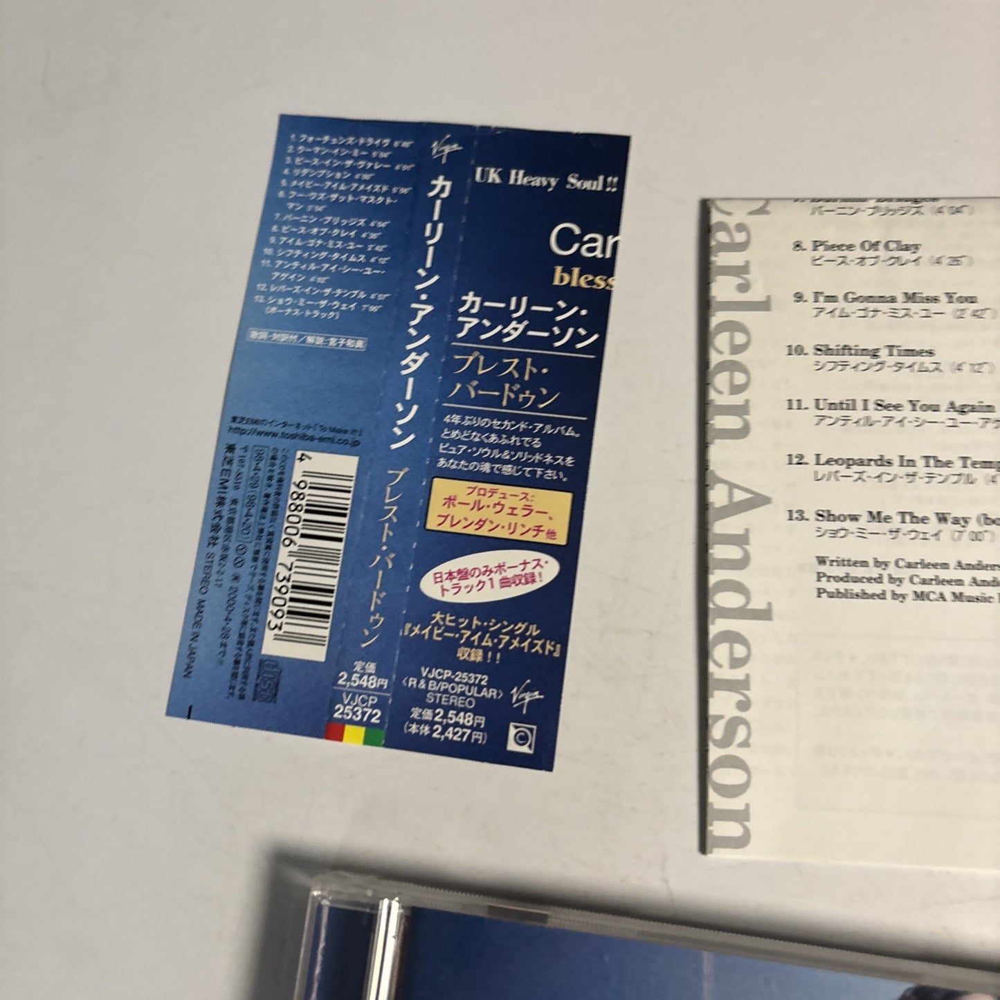 Carleen Anderson – Blessed Burden (CD, 1998) Japan obi VJCP-25372