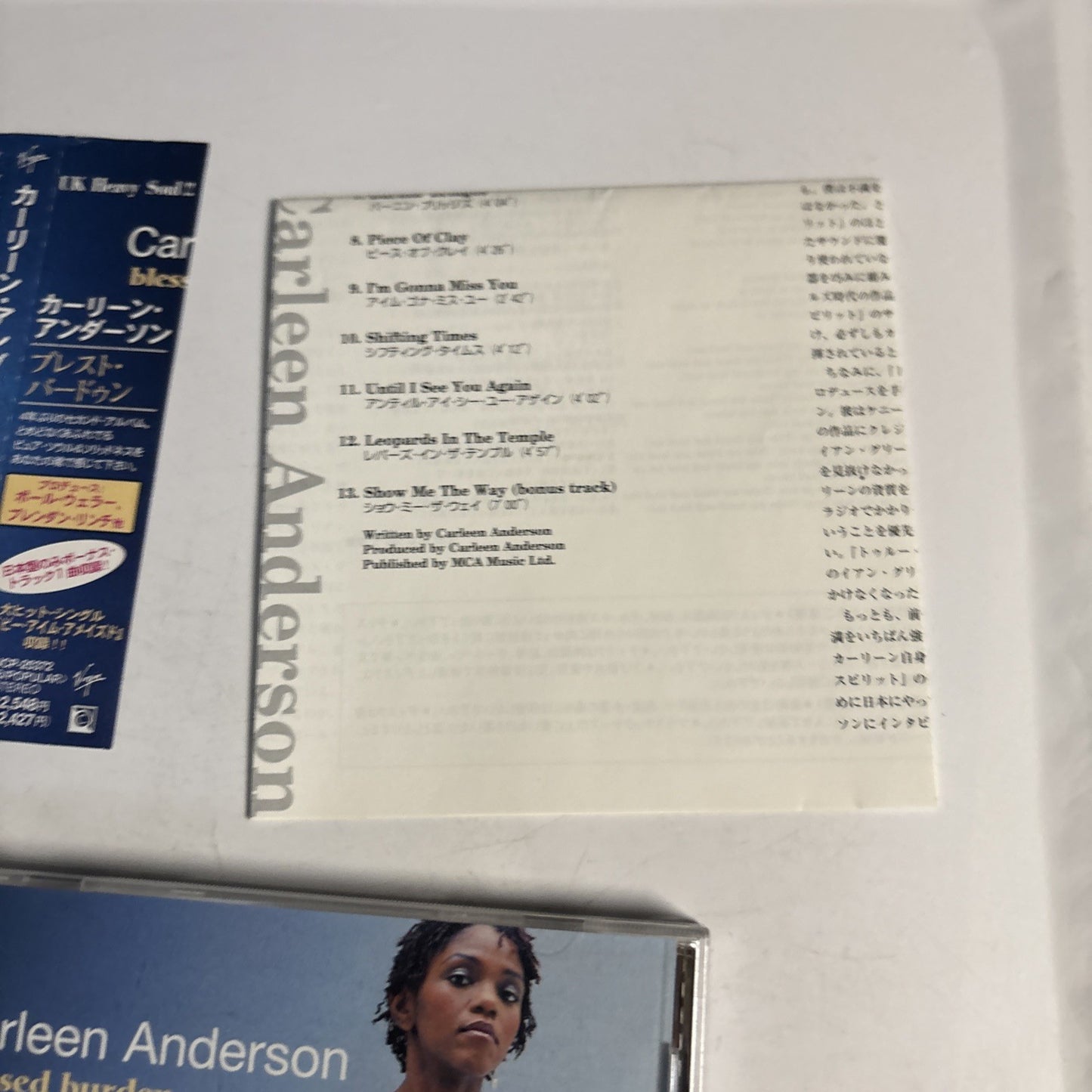 Carleen Anderson – Blessed Burden (CD, 1998) Japan obi VJCP-25372