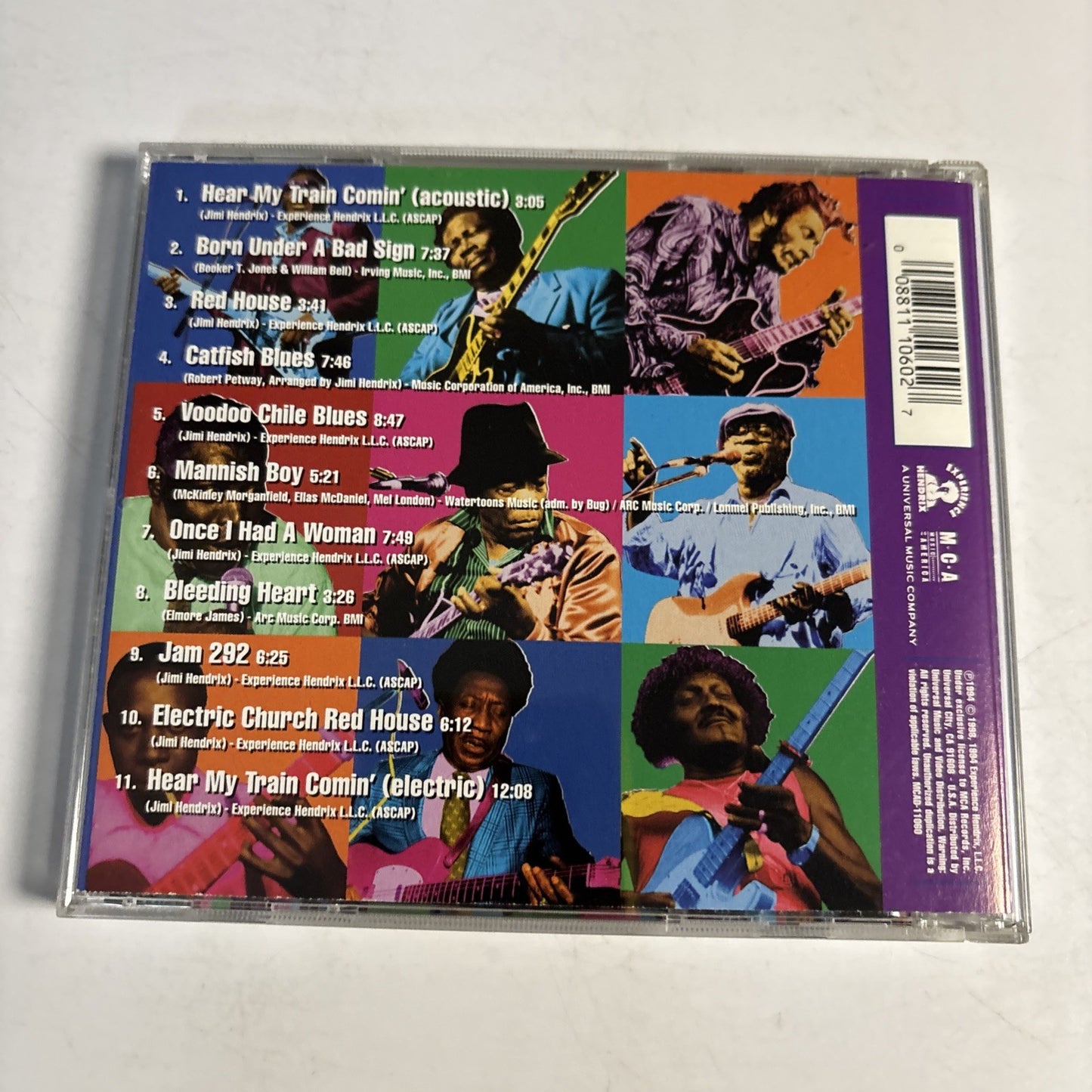 Jimi Hendrix – Blues (CD, 1994) US MCAD-11060
