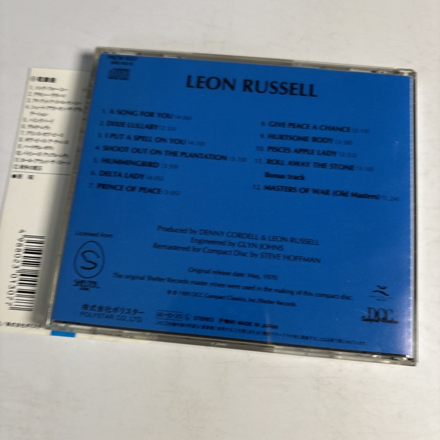 Leon Russell – Leon Russell (CD, 1990) Japan Bonus Track Obi PSCW-1027