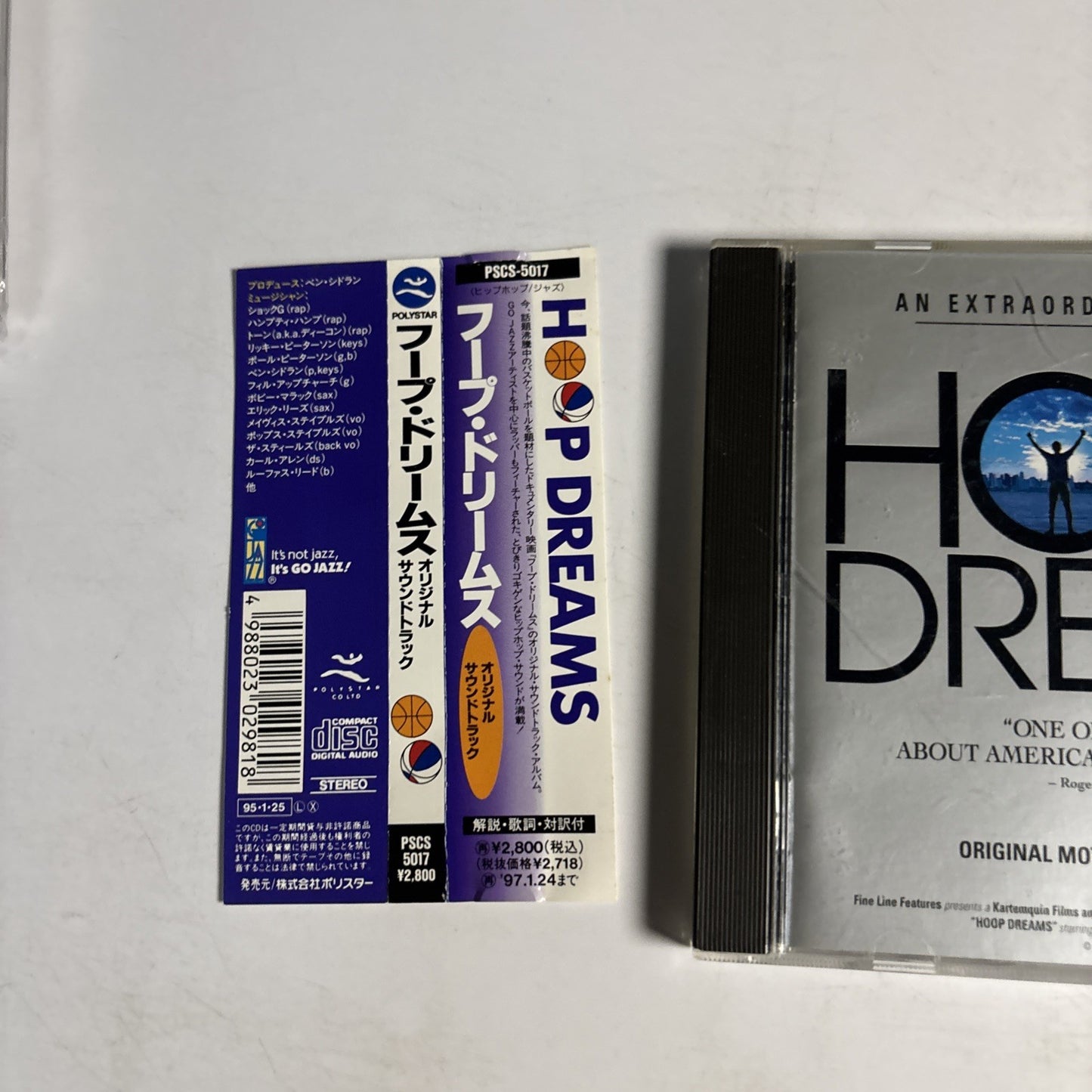Hoop Dreams (Original Motion Picture Soundtrack) (CD, 1995) Japan obi PSCS-5017