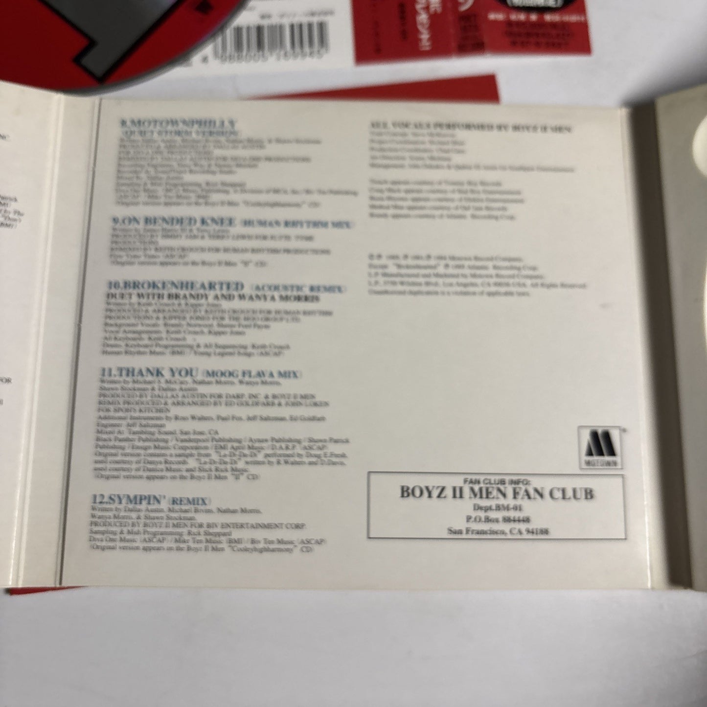 Boyz II Men – The Remix Collection (CD + 3" Disc, 1995) Japan Obi POCT-1073