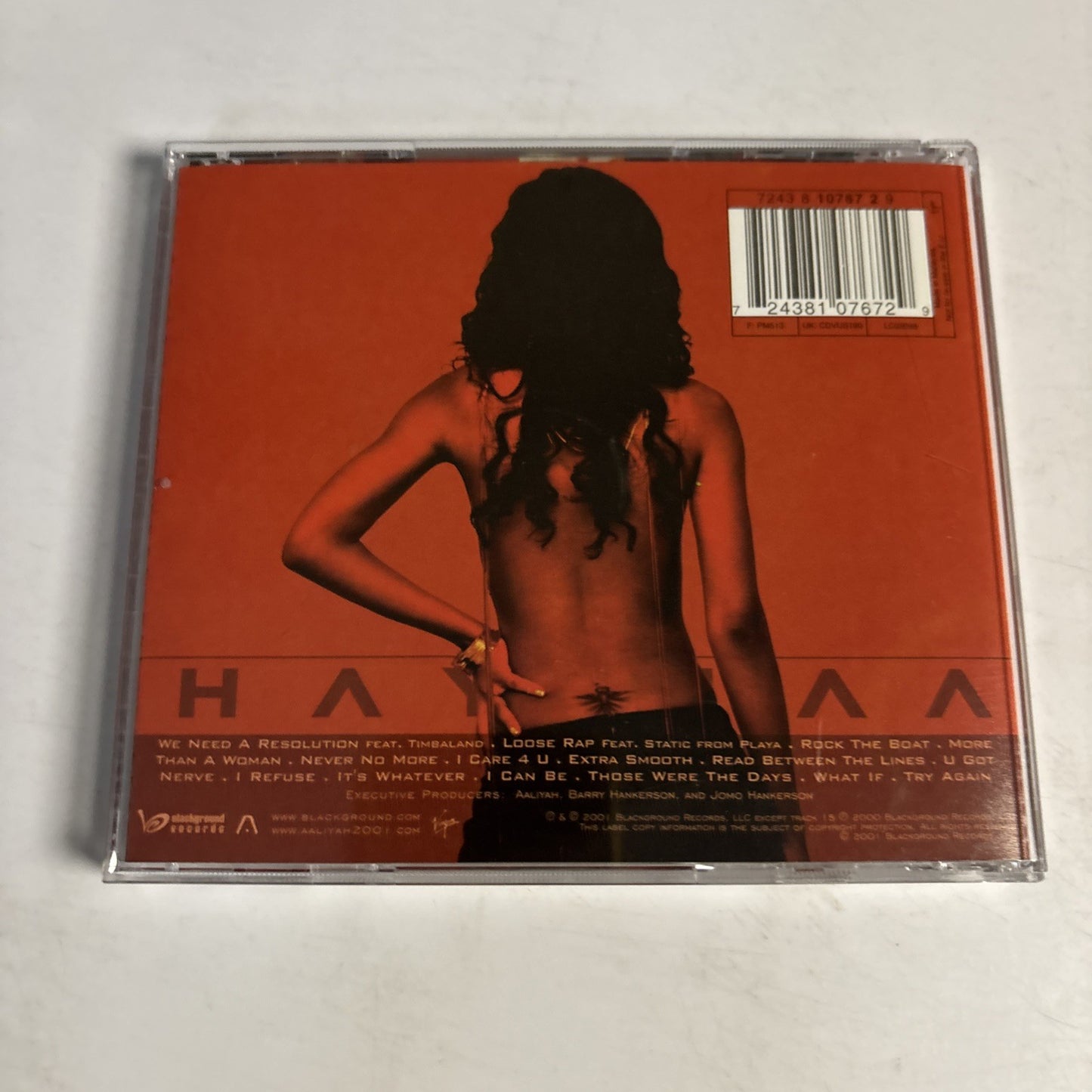 Aaliyah – Aaliyah (CD, 2001) Malaysia 7243 8 10767 2 9