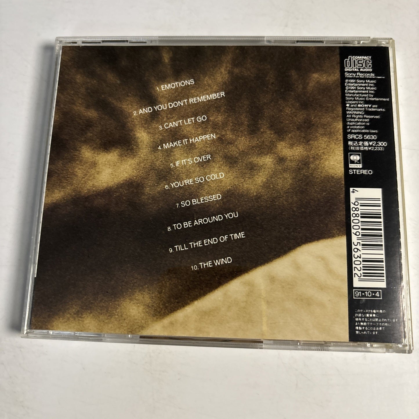 Mariah Carey – Emotions (CD 1991) Japan SRCS 5630