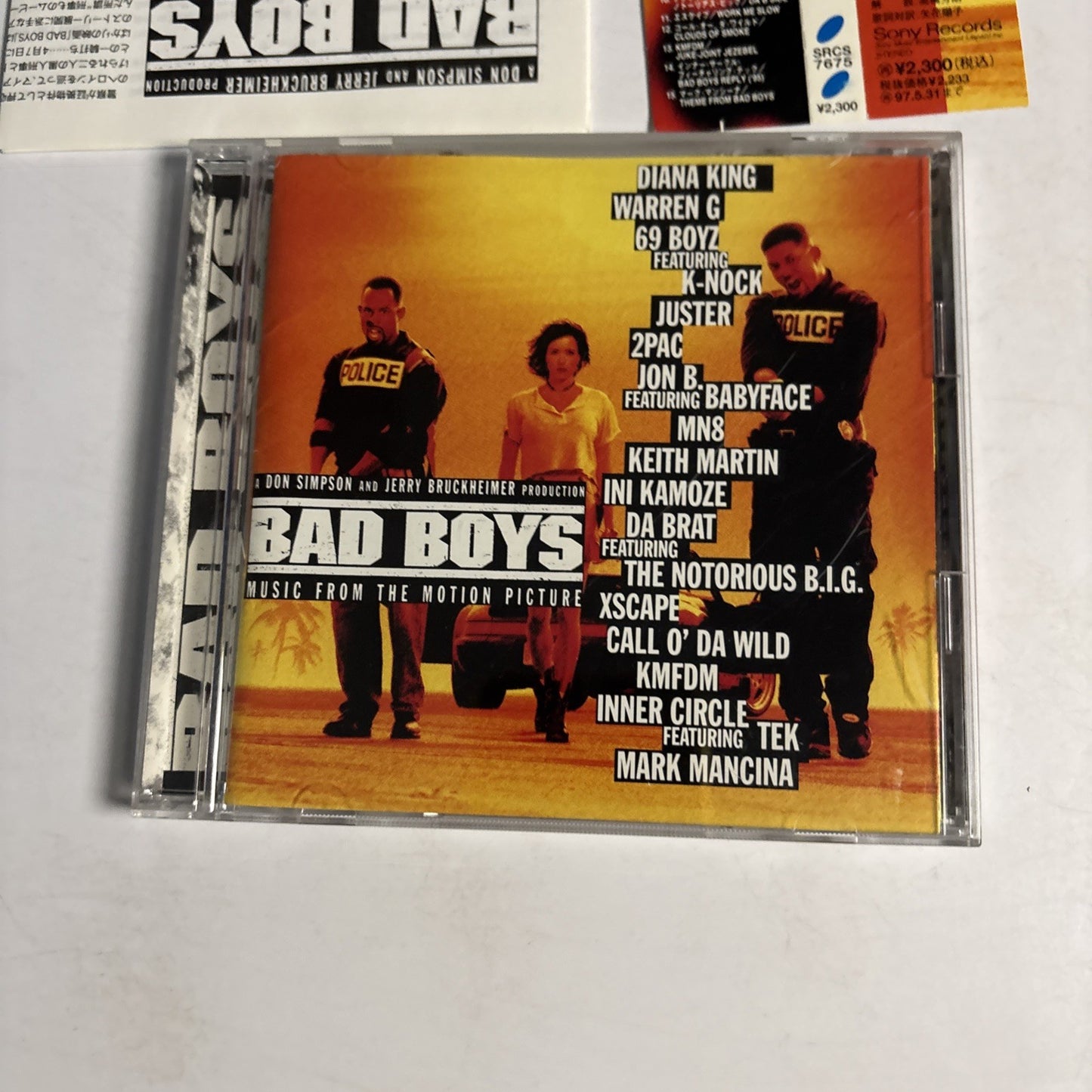 Bad Boys - Music From The Motion Picture (CD 1995) Japan obi SRCS 7675