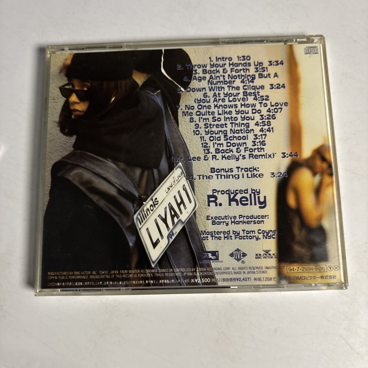 Aaliyah – Age Ain't Nothing But A Number (CD, 1994) Japan Bonus Track BVCQ-631