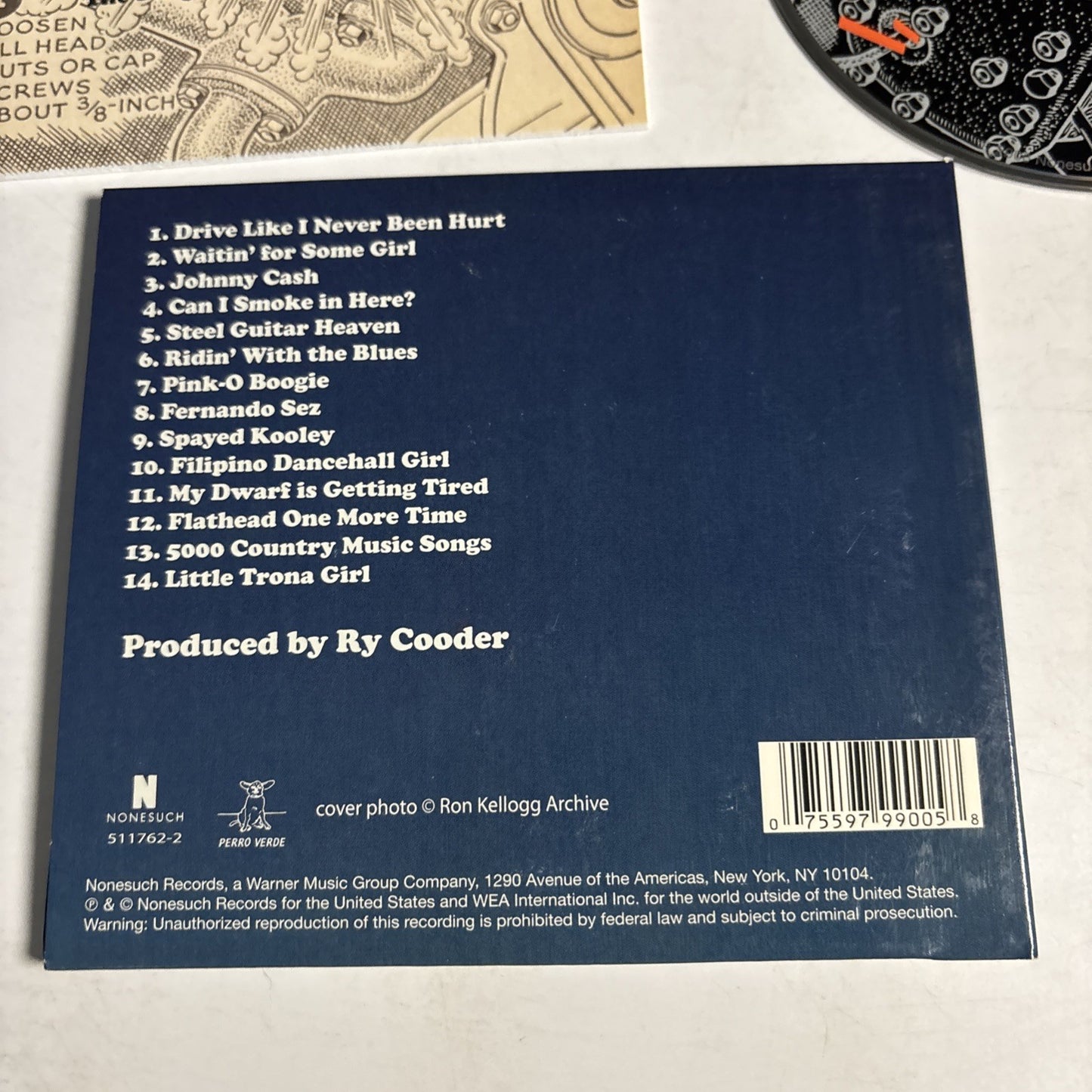 Ry Cooder – I, Flathead (The Songs Of Kash Buk And The Klowns) (CD, 2008)