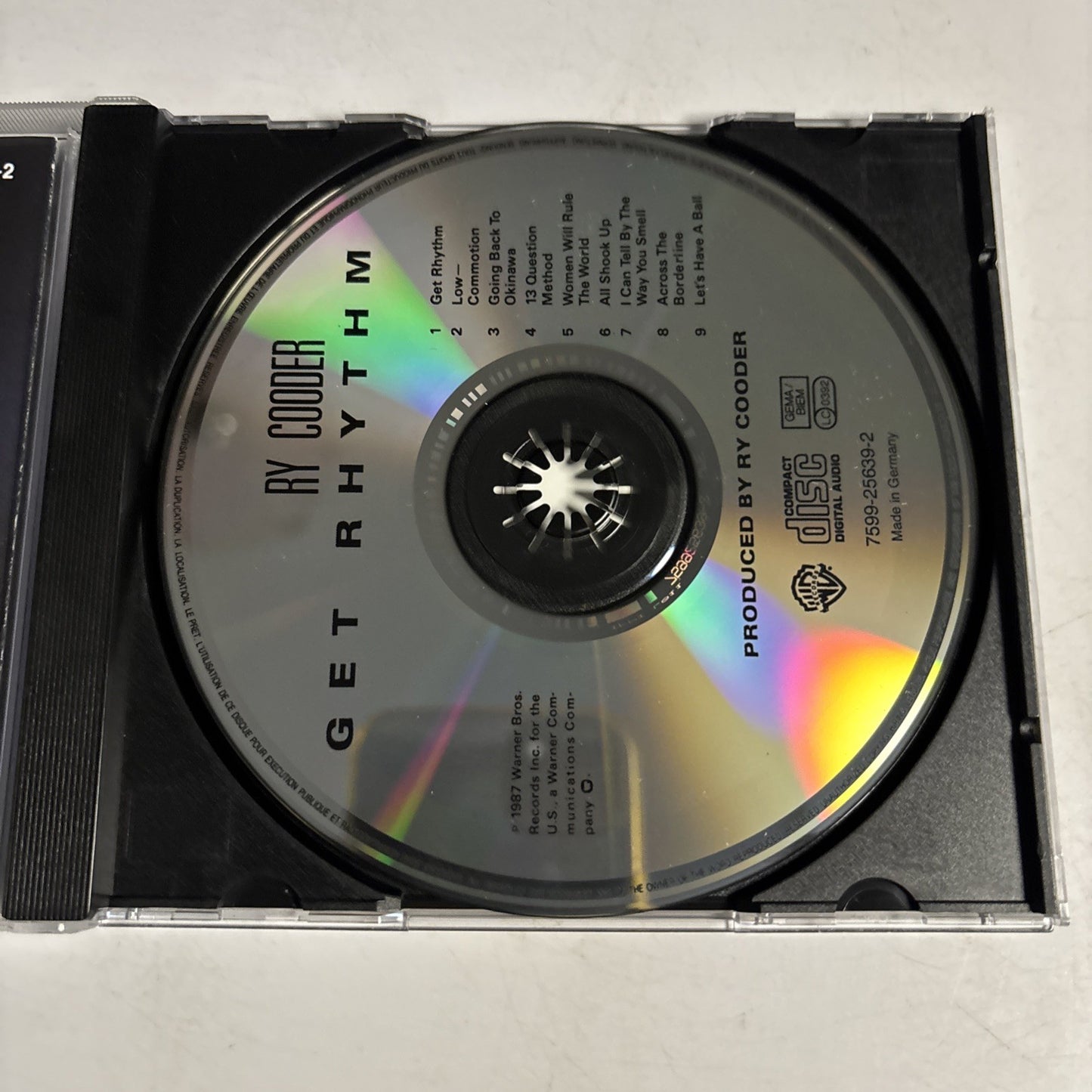 Ry Cooder – Get Rhythm (CD, 1994) Europe 7599-25639-2