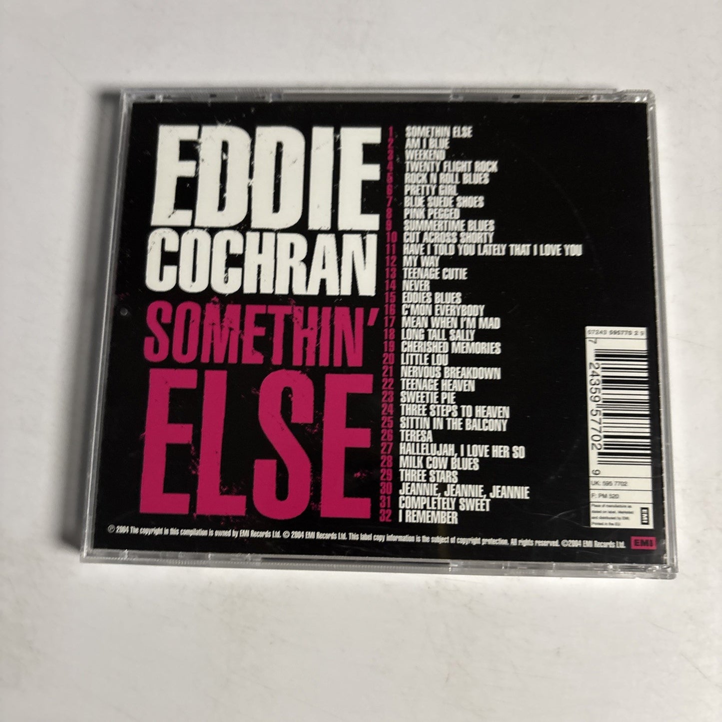 Eddie Cochran – Somethin' Else (CD, 2004) Europe 7243 5 95770 2 9