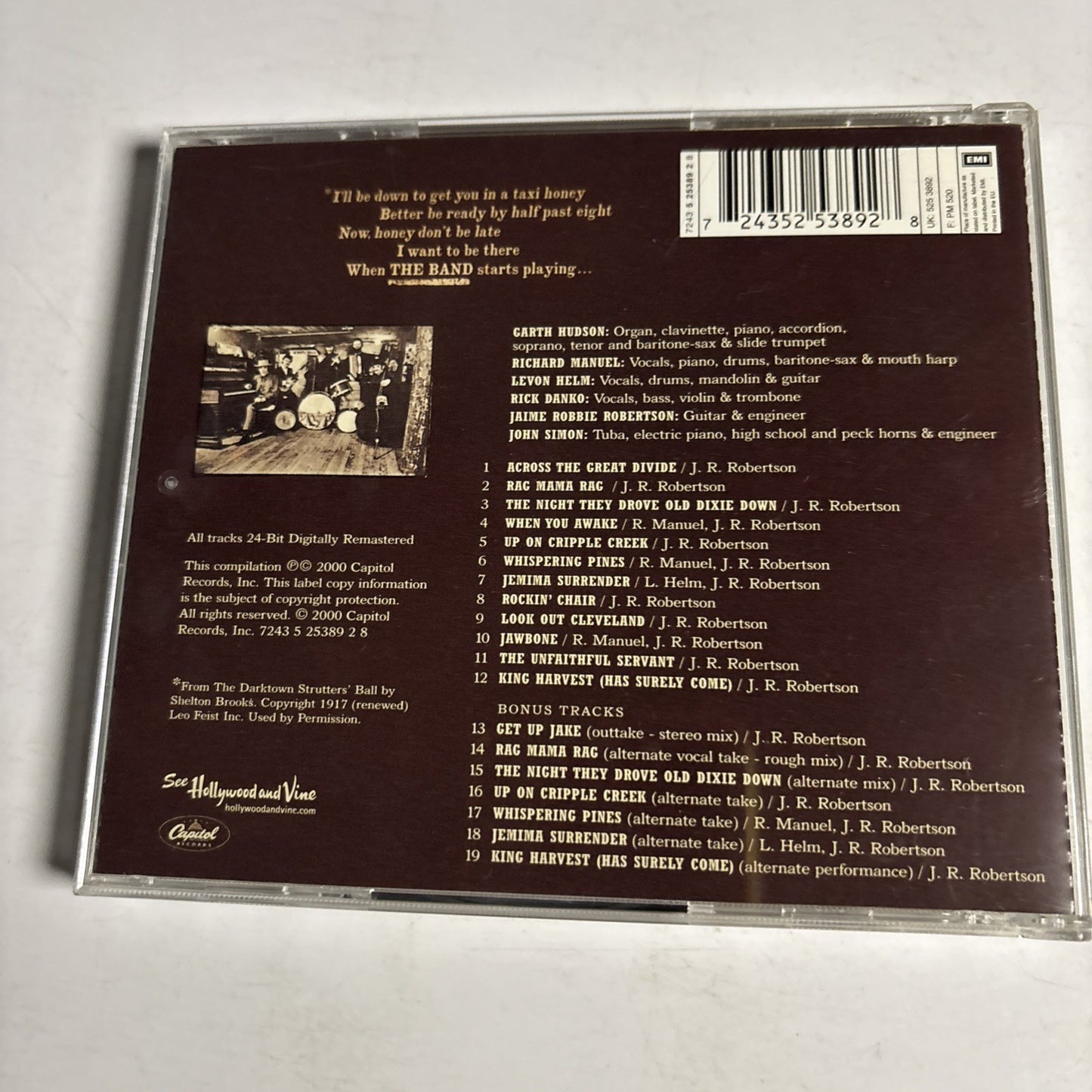 The Band – The Band (CD, 2000) Europe none