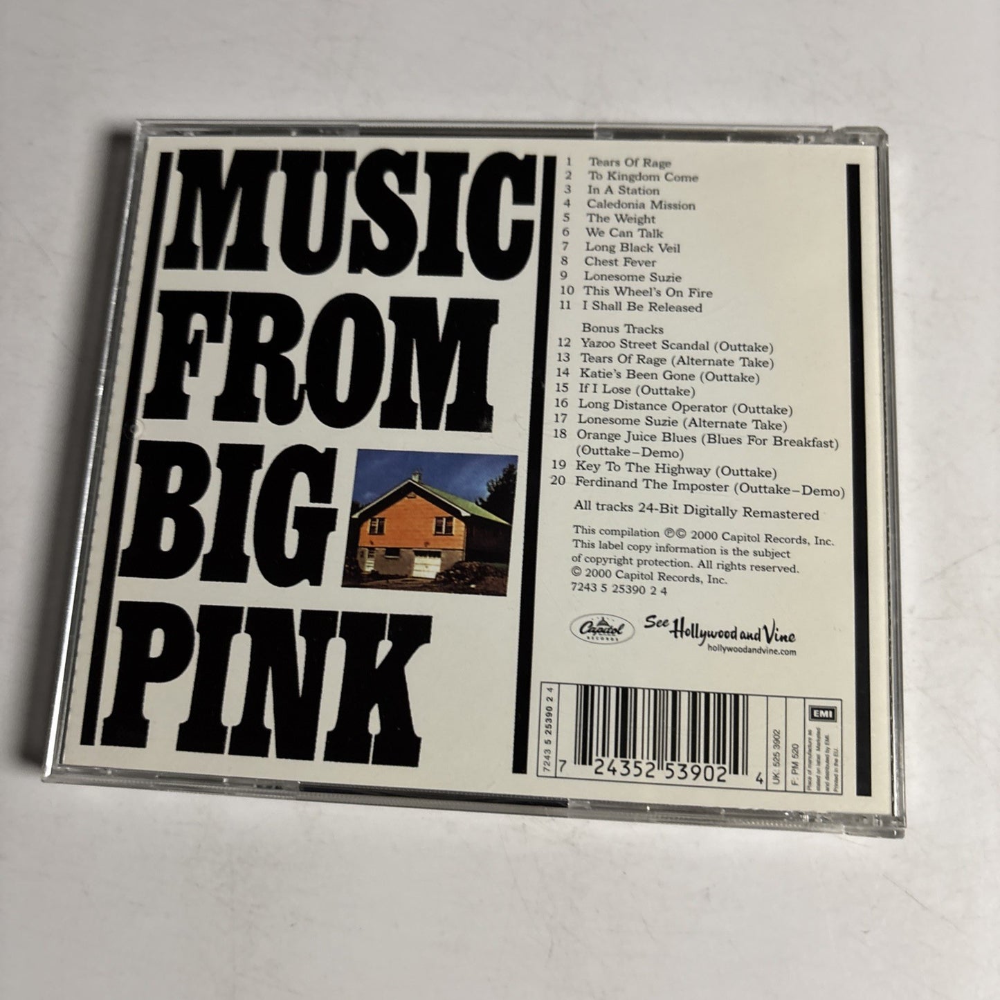 The Band – Music From Big Pink (CD, 2000) UK & Europe 7243 5 25390 2 4