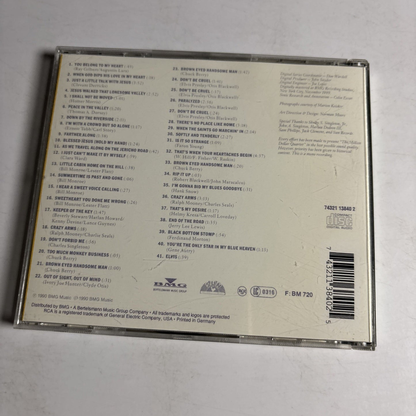 Elvis Presley, Jerry Lee Lewis, Carl Perkins – The Million Dollar Quartet CD