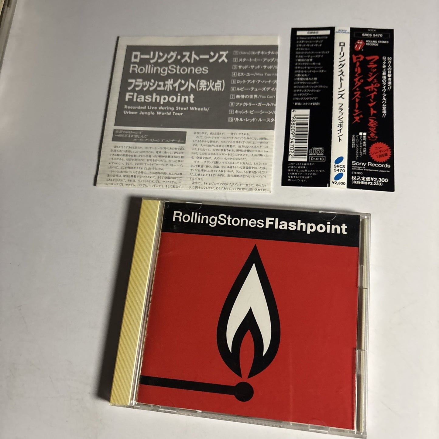 The Rolling Stones – Flashpoint (CD, 1991) Japan obi SRCS 5470