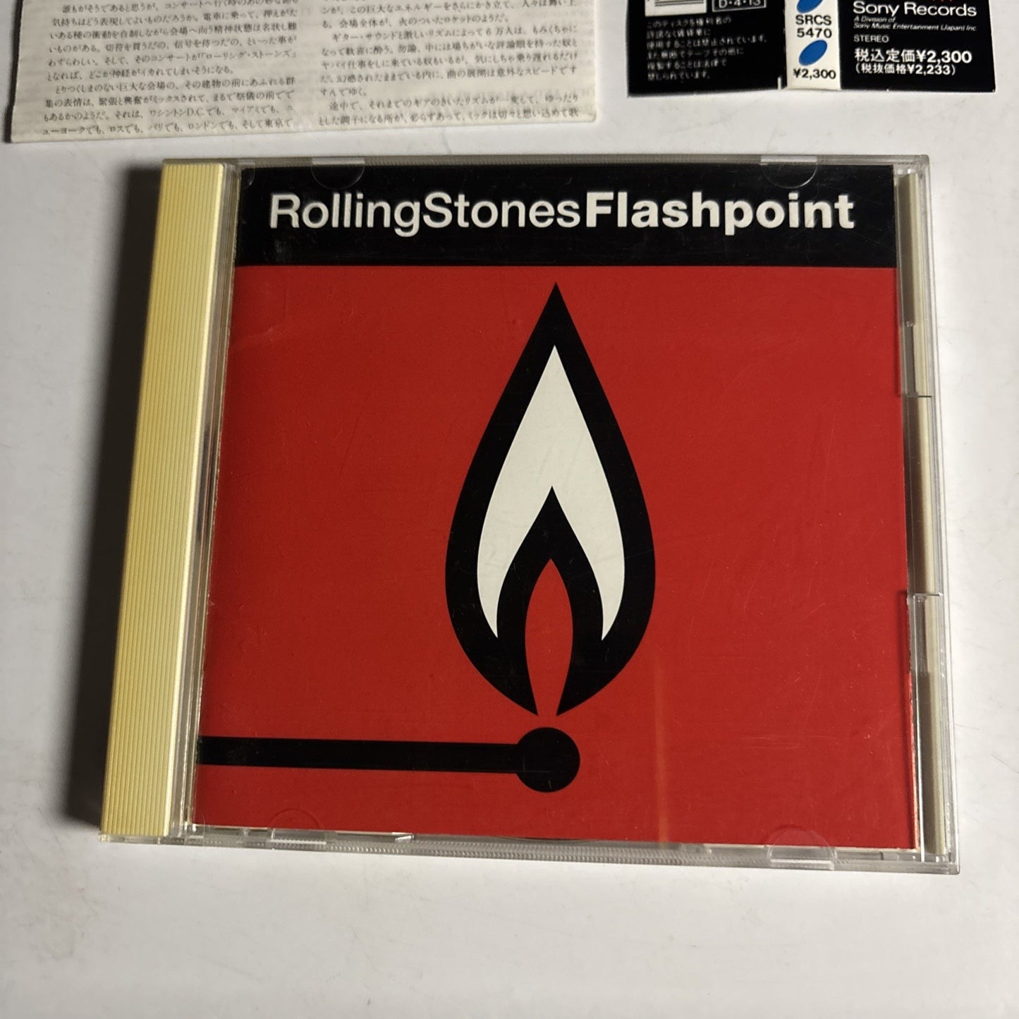 The Rolling Stones – Flashpoint (CD, 1991) Japan obi SRCS 5470