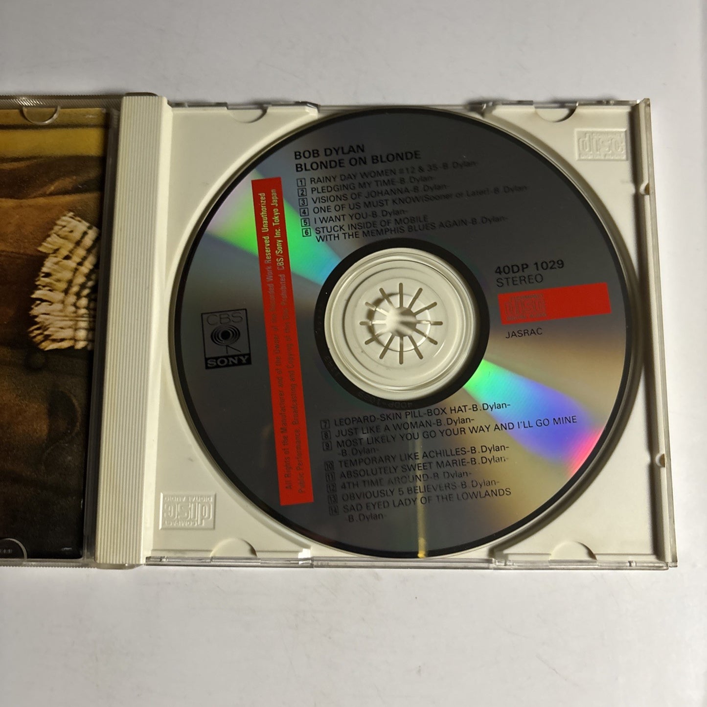 Bob Dylan – Blonde On Blonde (CD, 1989) Japan 40DP 1029