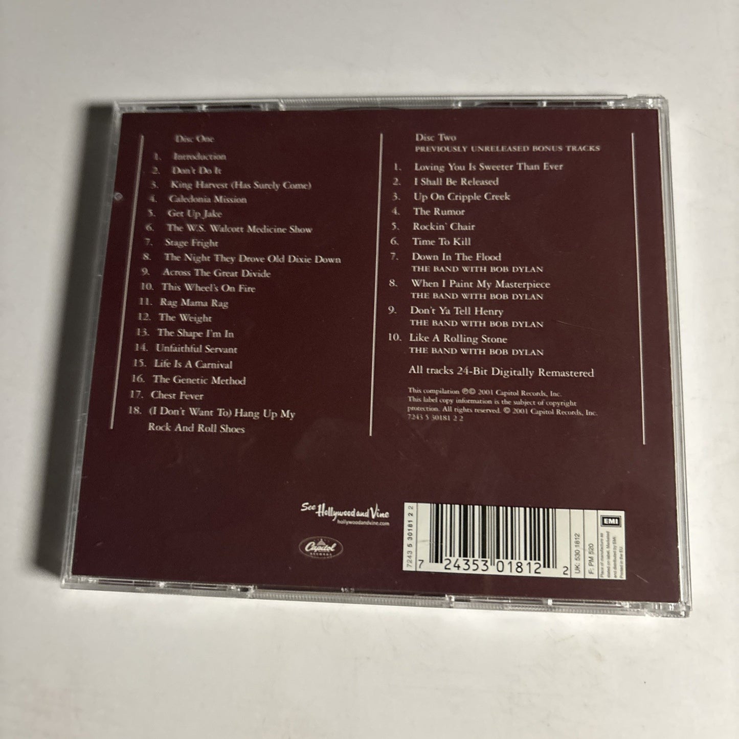 The Band – Rock Of Ages (The Band In Concert) (CD, 2000) Europe 2-Disc