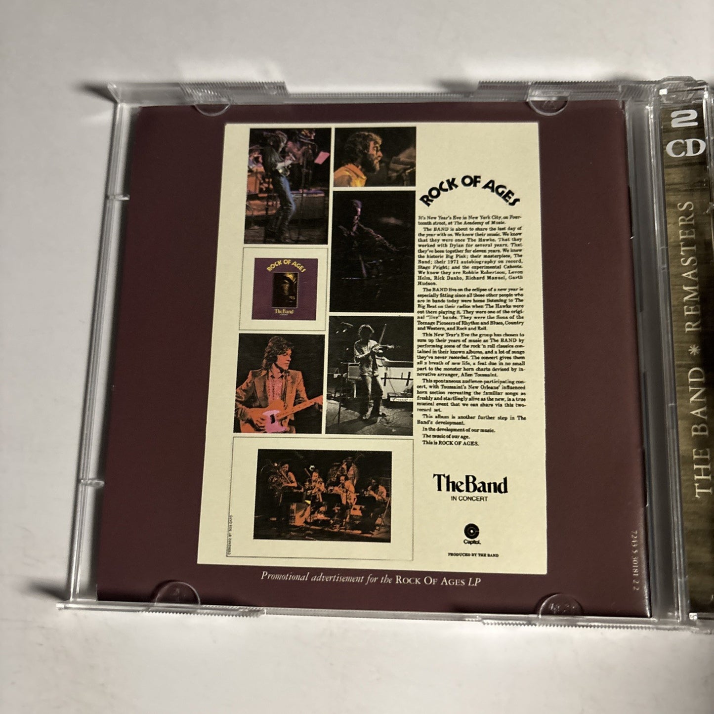 The Band – Rock Of Ages (The Band In Concert) (CD, 2000) Europe 2-Disc
