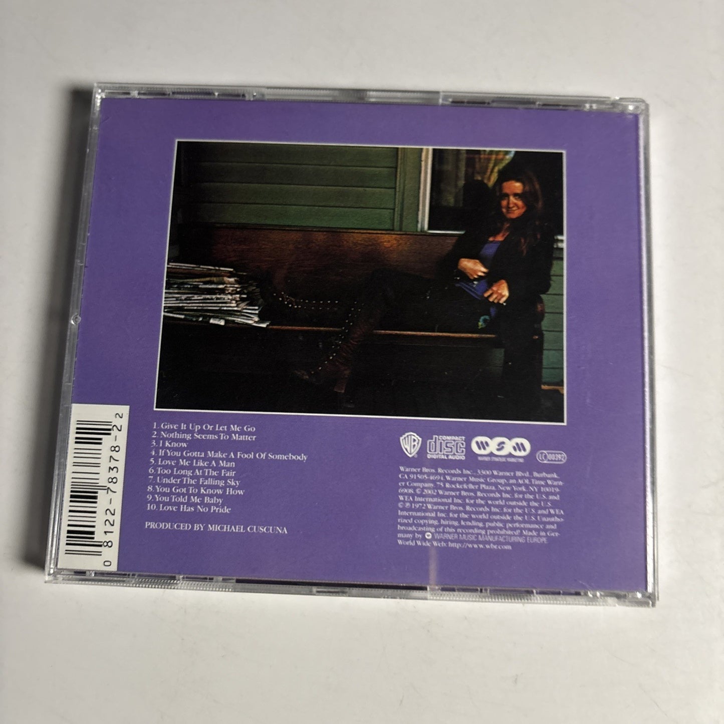Bonnie Raitt – Give It Up (CD, 2002) Europe 8122-78378-2