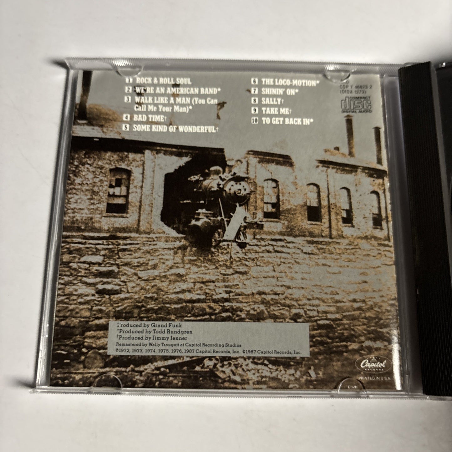 Grand Funk Railroad – Grand Funk Hits (CD, 1987) US CDP 7 46623 2