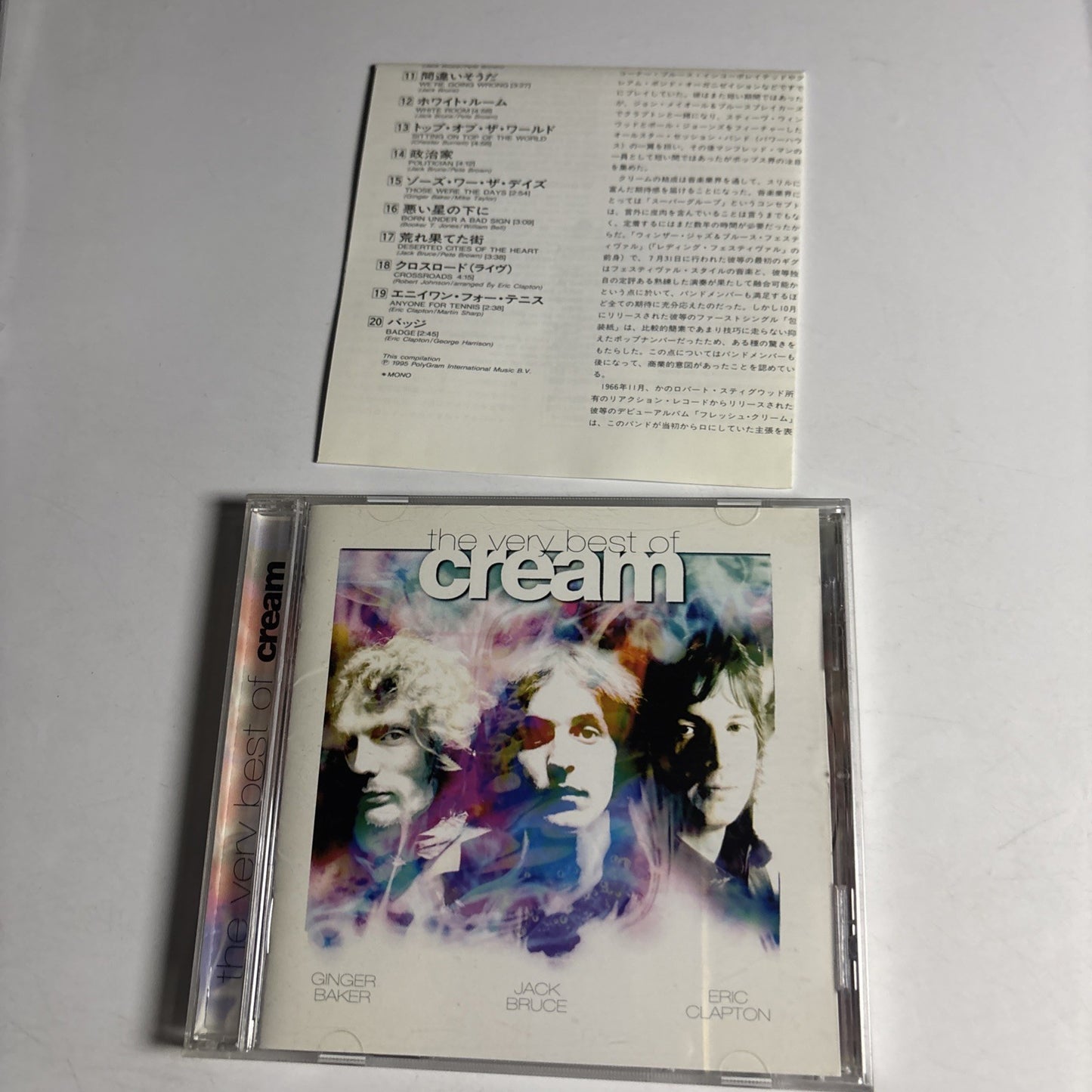 Cream – The Very Best Of Cream (CD, 1998) Japan POCP-9132