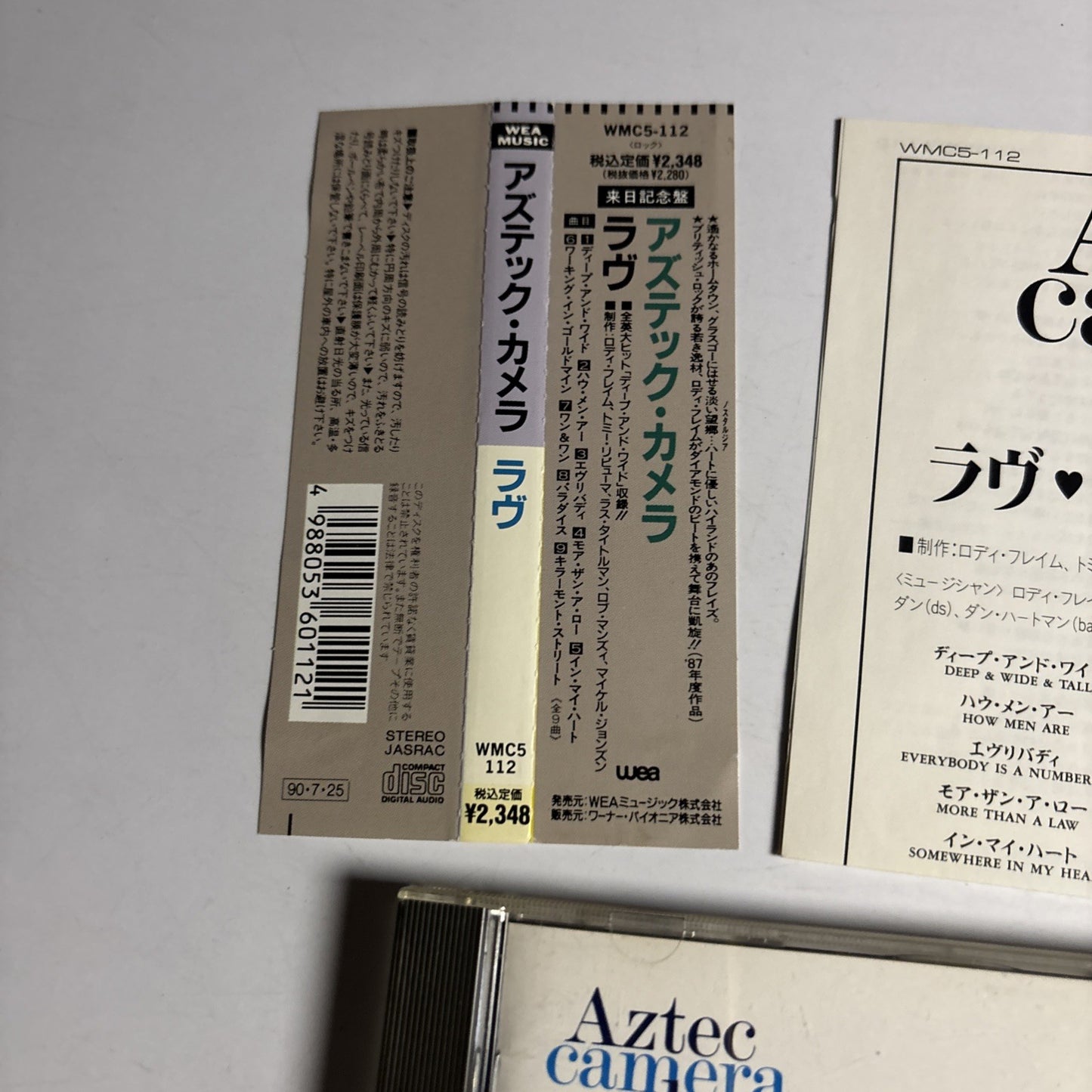 Aztec Camera – Love (CD, 1990) Japan obi WMC5-112