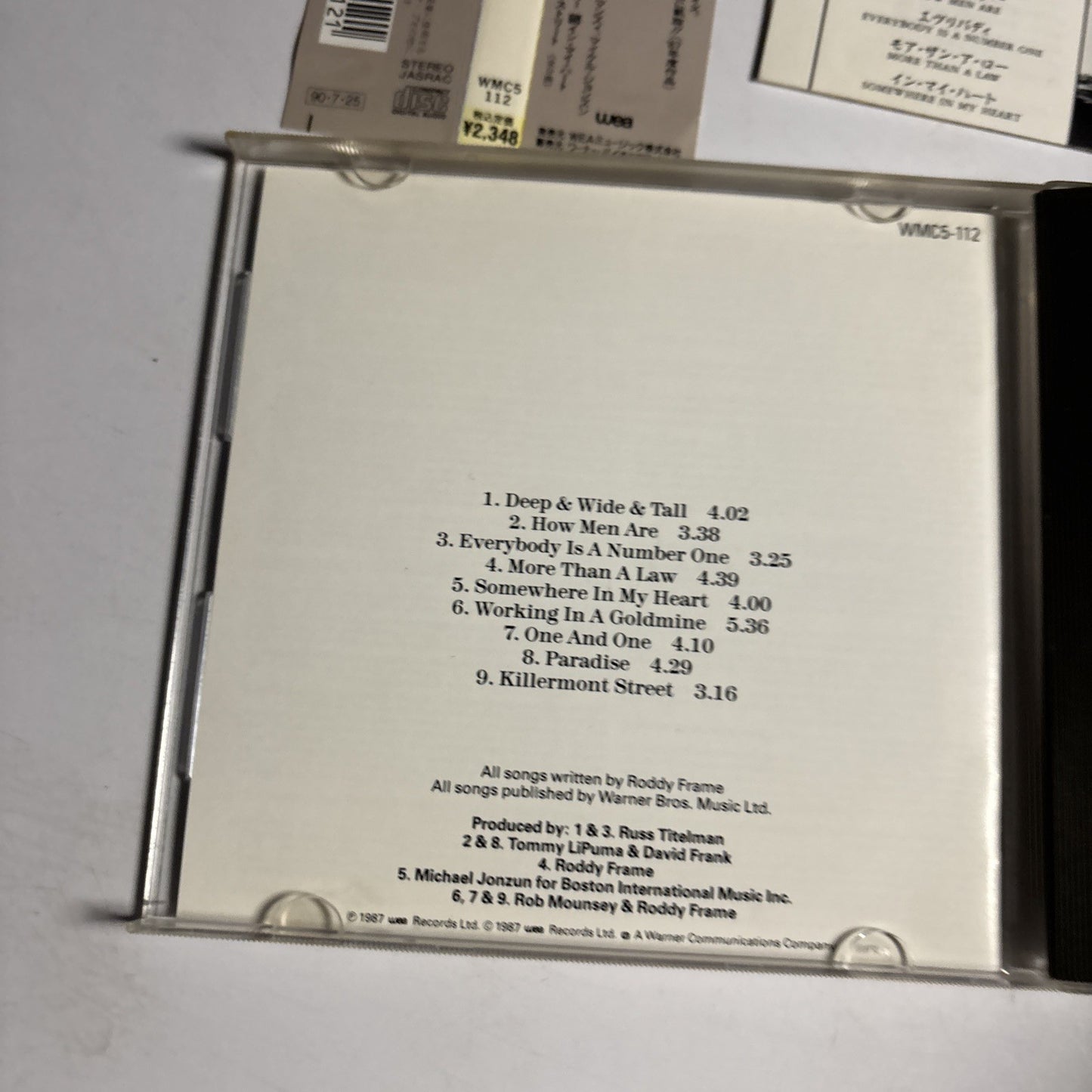 Aztec Camera – Love (CD, 1990) Japan obi WMC5-112