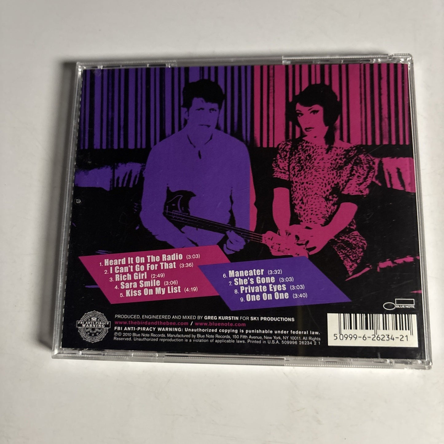 The Bird And The Bee – A Tribute To Daryl Hall And John Oates (CD, 2010)