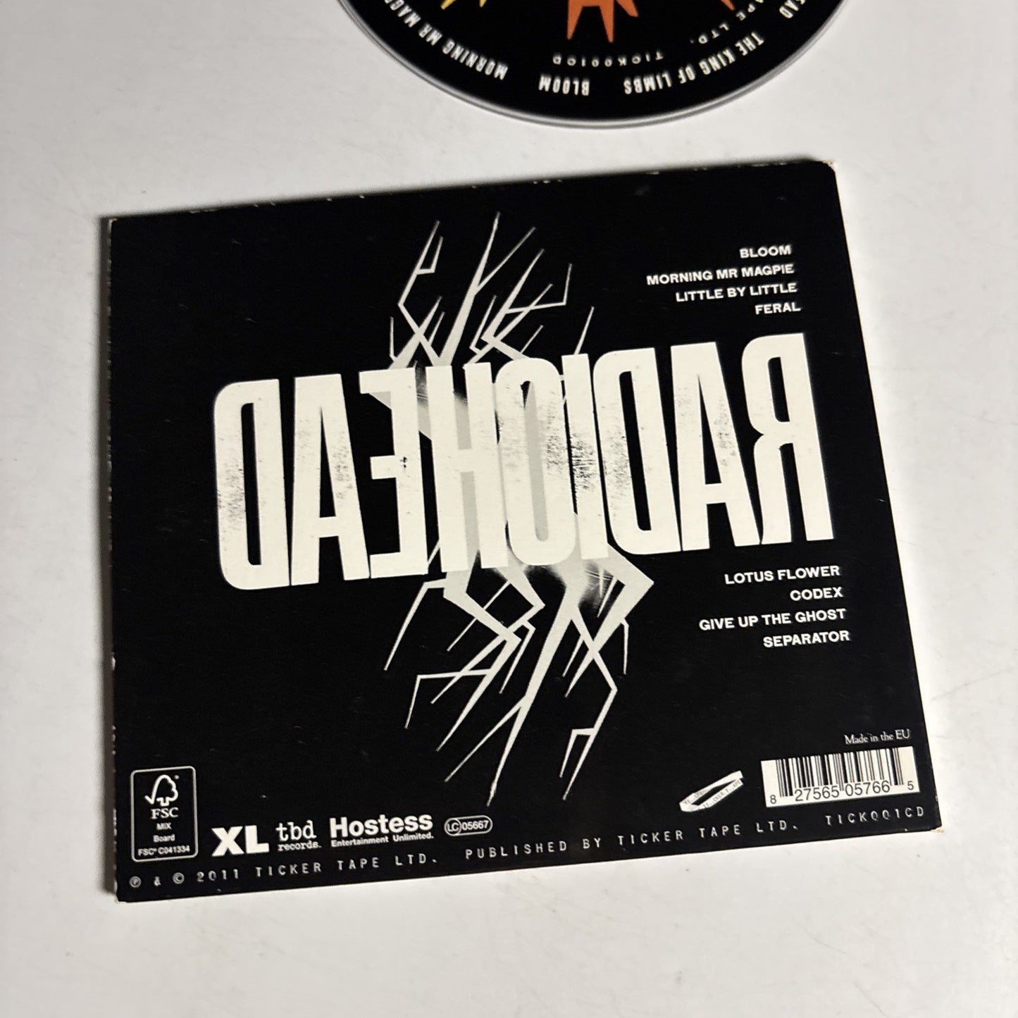 Radiohead – The King Of Limbs (CD, 2011) Europe digipak TICK001CD
