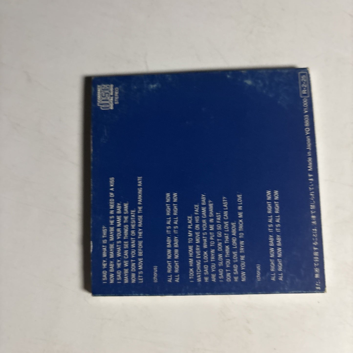 Pepsi & Shirlie – All Right Now (CD, 1988) Japan 3" Disc P10P 30002