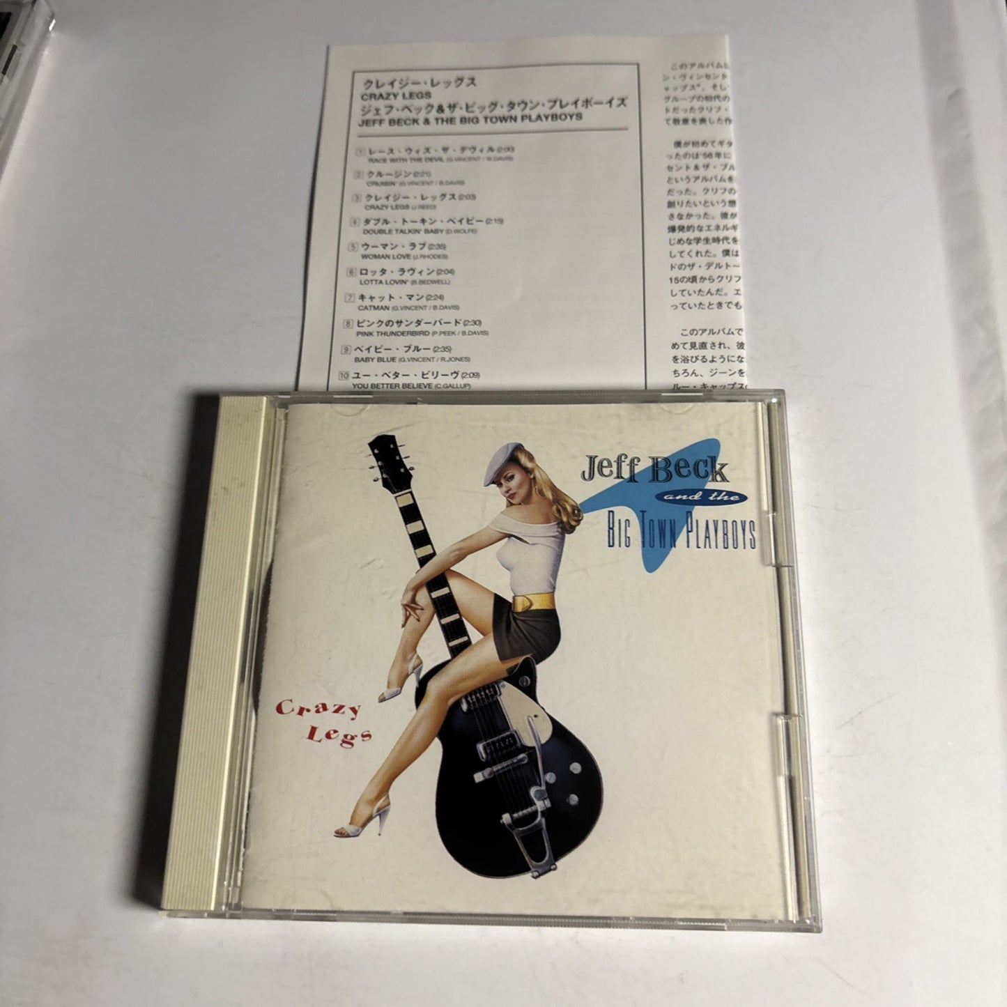 Jeff Beck, Big Town Playboys – Crazy Legs (CD, 1993) Japan ESCA 5759