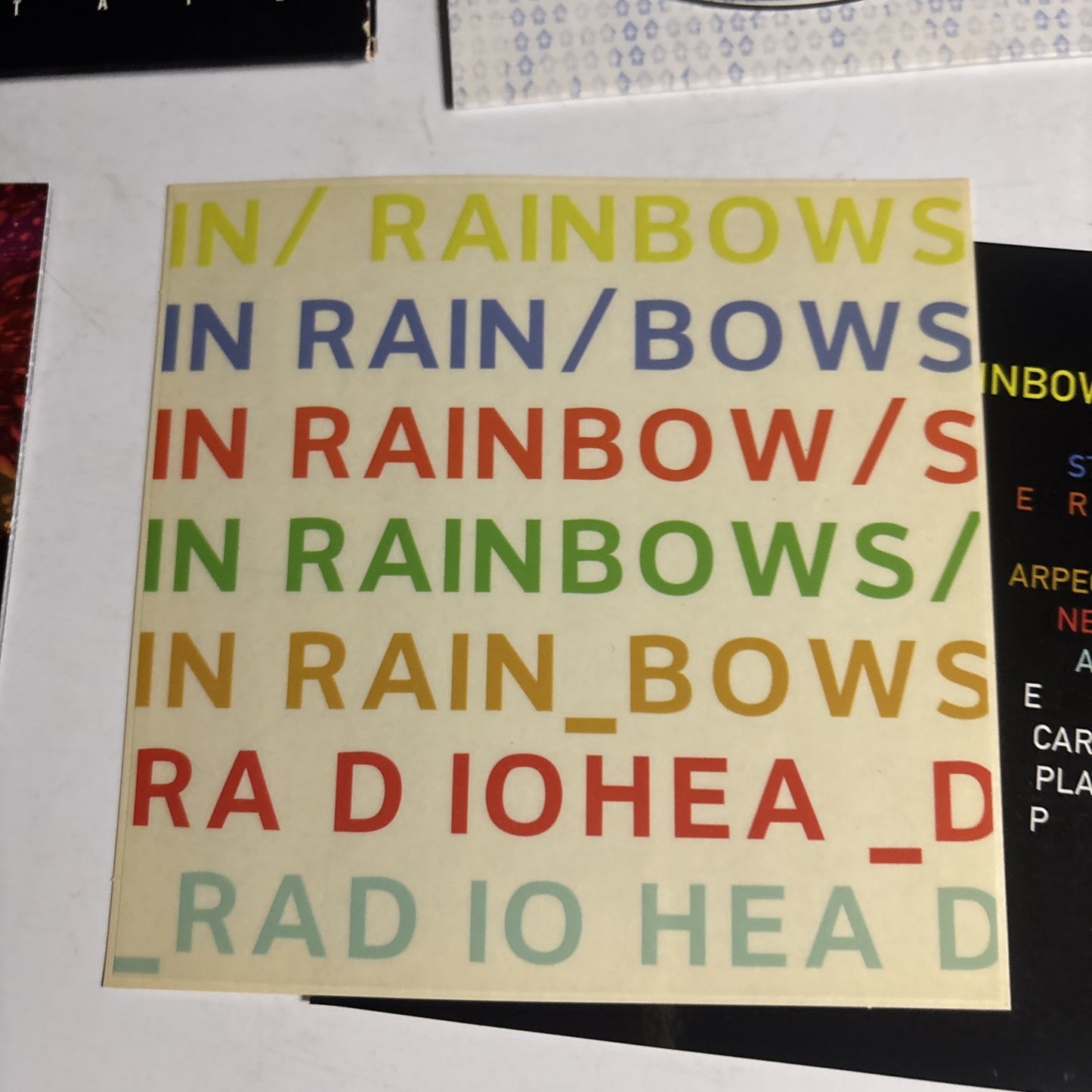 Radiohead – In Rainbows (CD, 2016) USA & Europe Sticker XLCD 324