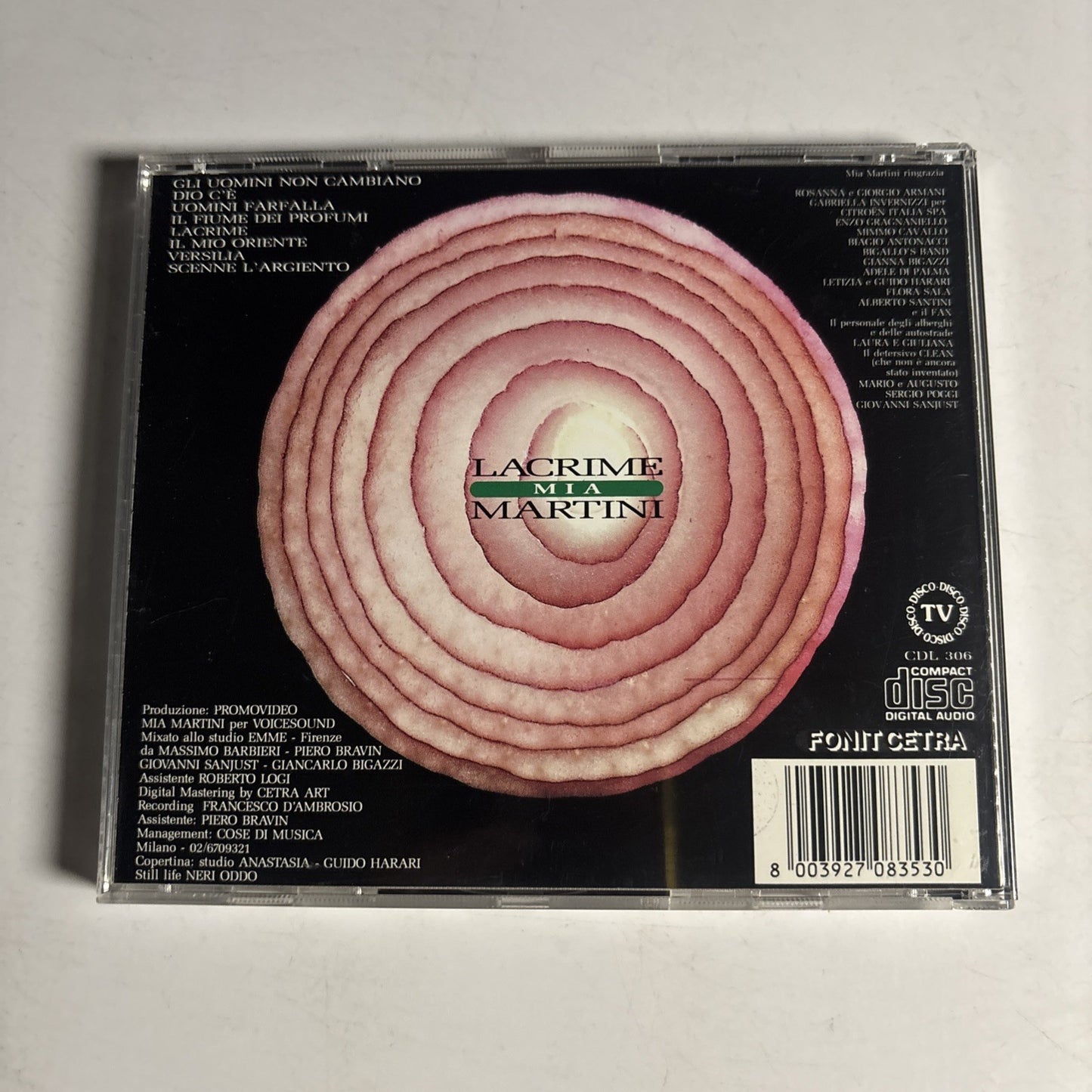 Mia Martini – Lacrime (CD, 1992) Italy CDL 306